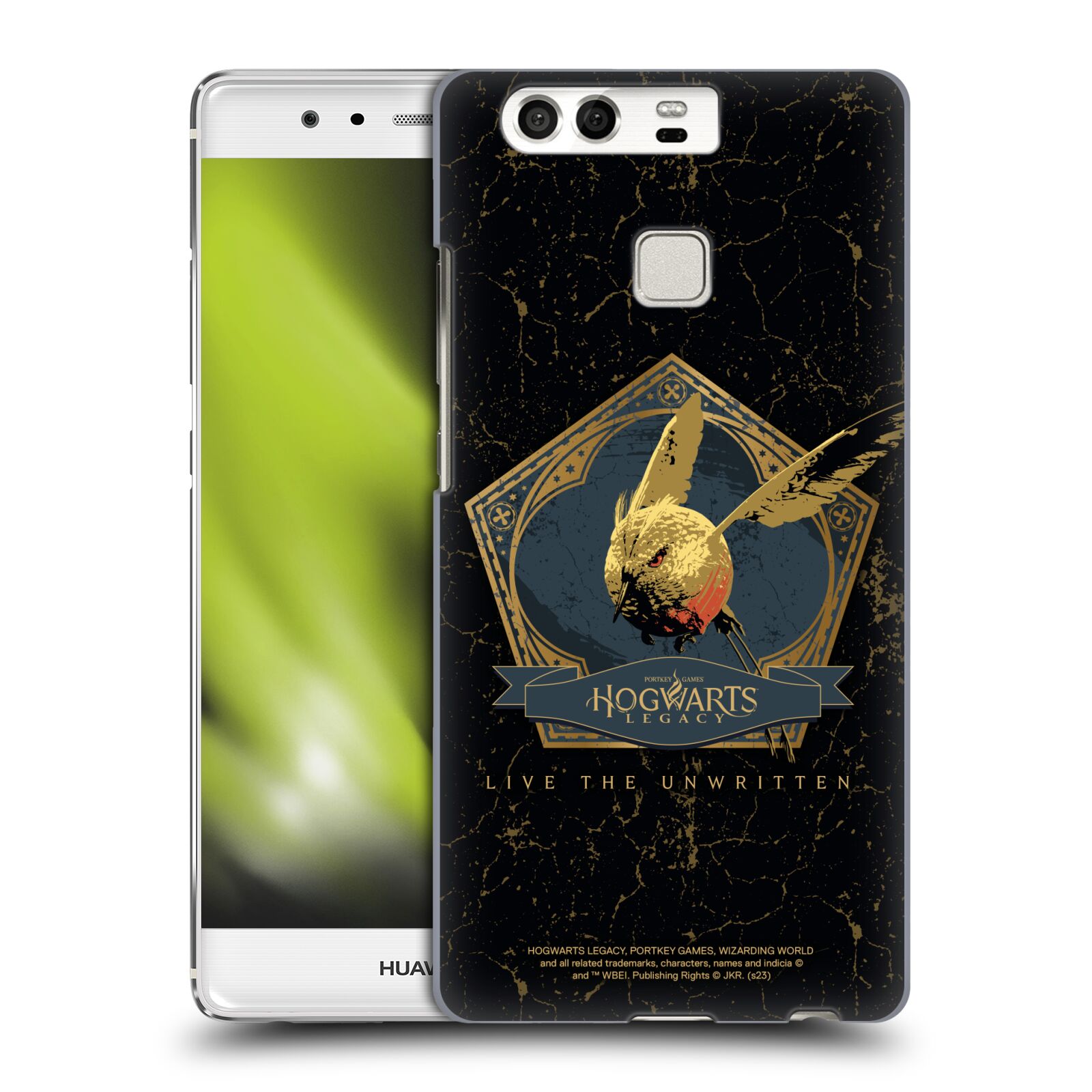 Obal na mobil Huawei P9 / P9 DUAL SIM - HEAD CASE - Hogwarts Legacy - zlatý ptáček