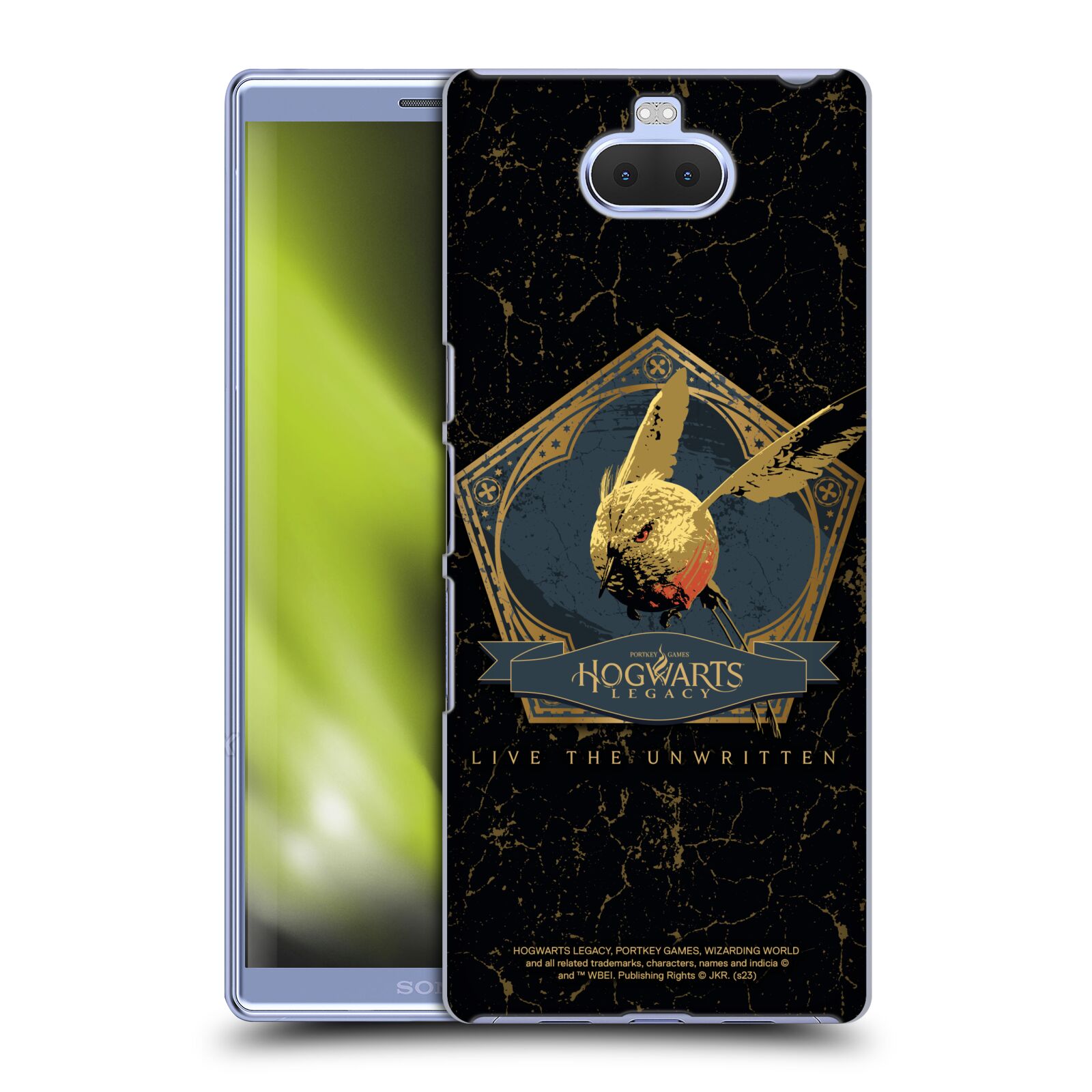 Obal na mobil Sony Xperia 10 Plus - HEAD CASE - Hogwarts Legacy - zlatý ptáček