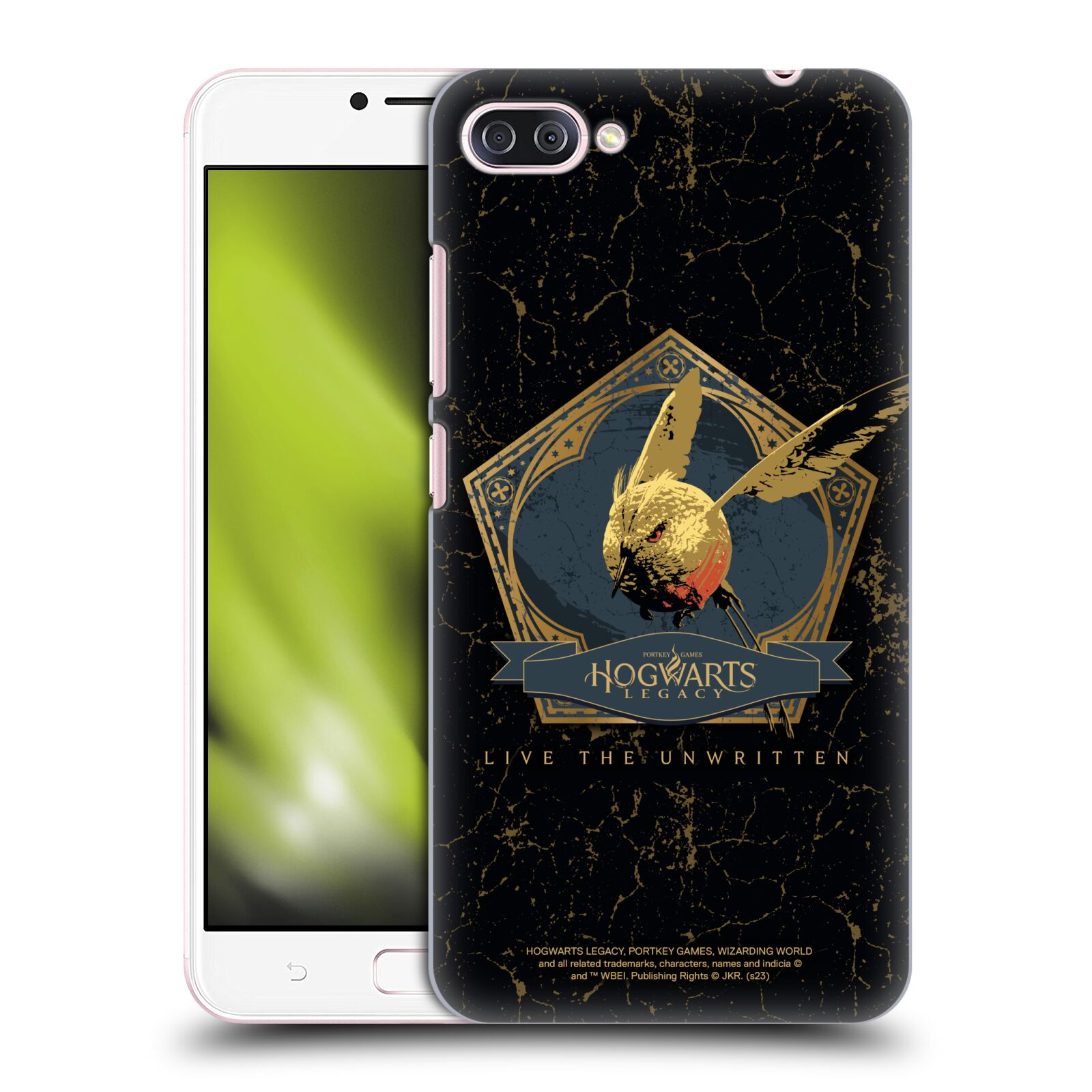 Obal na mobil ASUS Zenfone 4 Max / 4 Max Pro (ZC554KL) - HEAD CASE - Hogwarts Legacy - zlatý ptáček