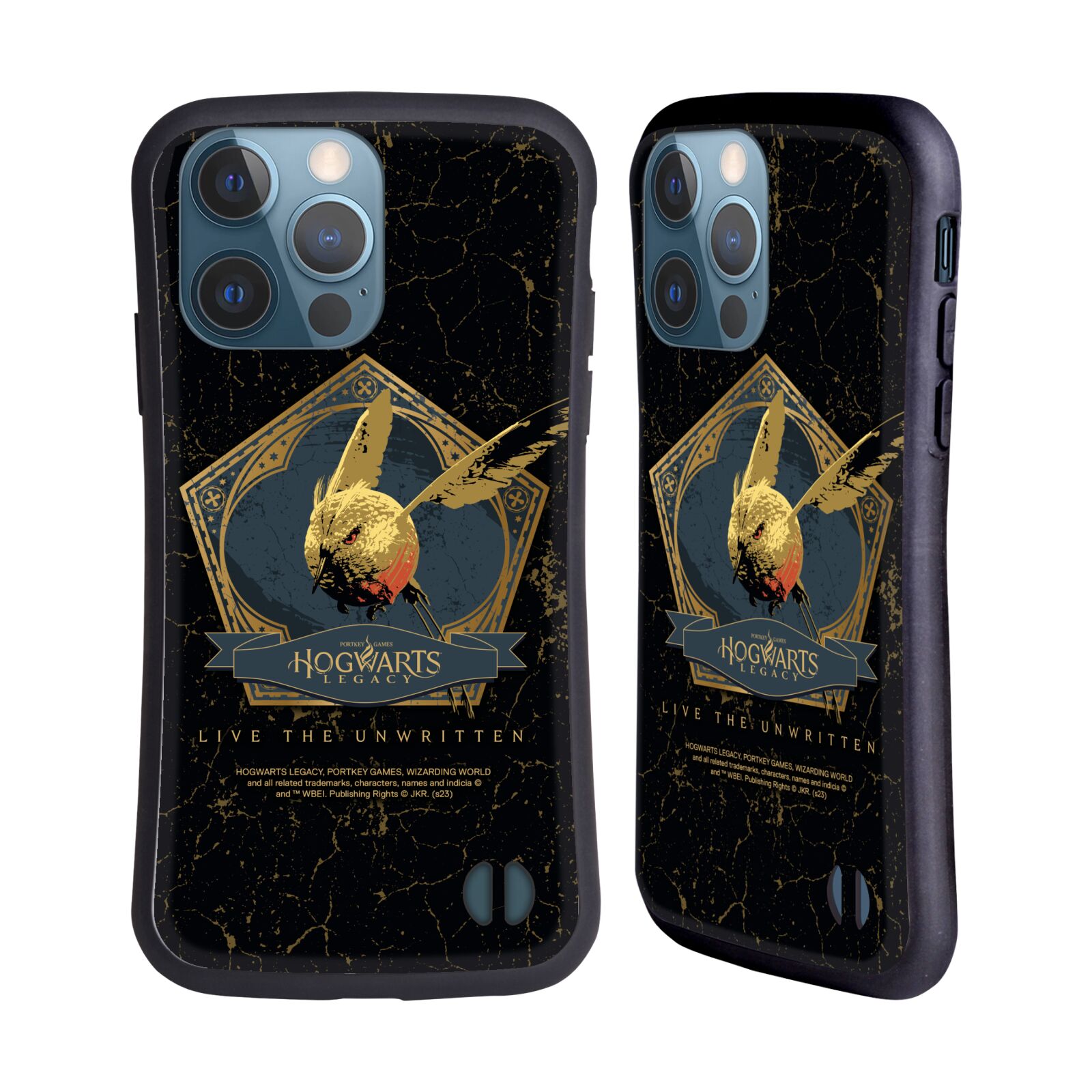 Odolný zadní obal pro mobil Apple iPhone 13 PRO - HEAD CASE - Hogwarts Legacy - Magický ptáček