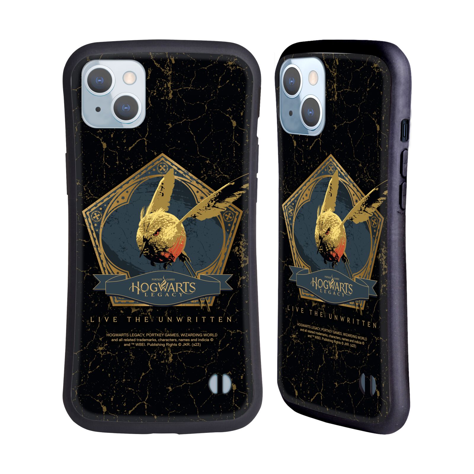 Odolný zadní obal pro mobil Apple iPhone 14 PLUS - HEAD CASE - Hogwarts Legacy - Magický ptáček