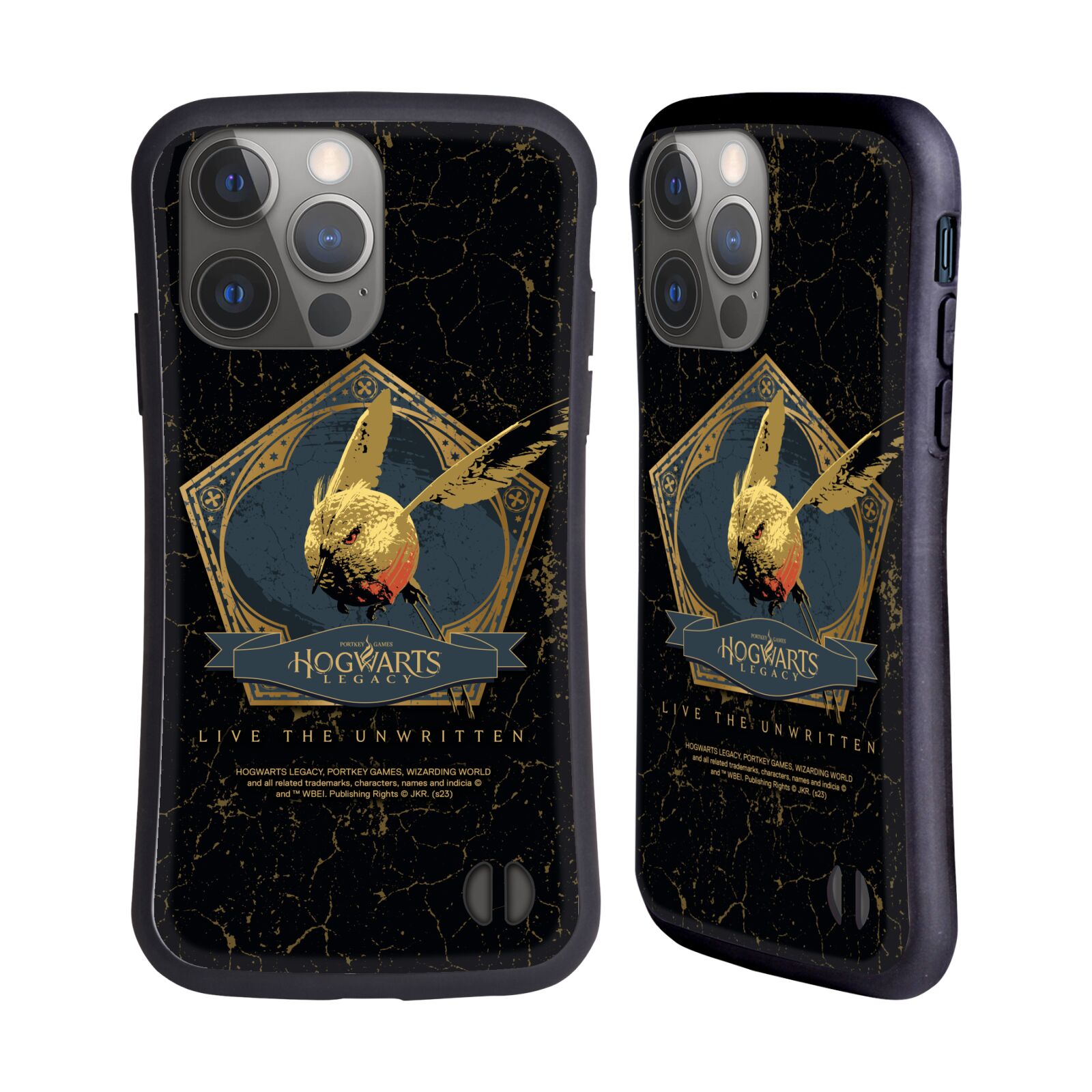 Odolný zadní obal pro mobil Apple iPhone 14 PRO - HEAD CASE - Hogwarts Legacy - Magický ptáček