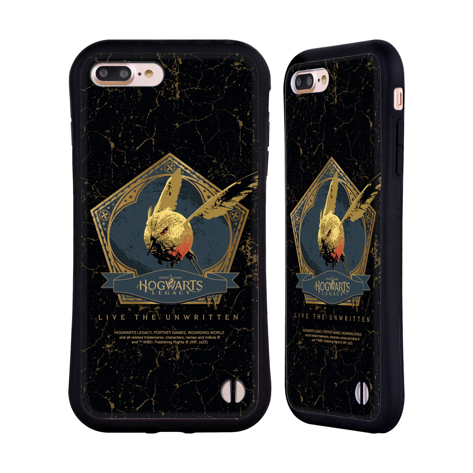 Odolný zadní obal pro mobil Apple Iphone 7+ /  8+ - HEAD CASE - Hogwarts Legacy - Magický ptáček