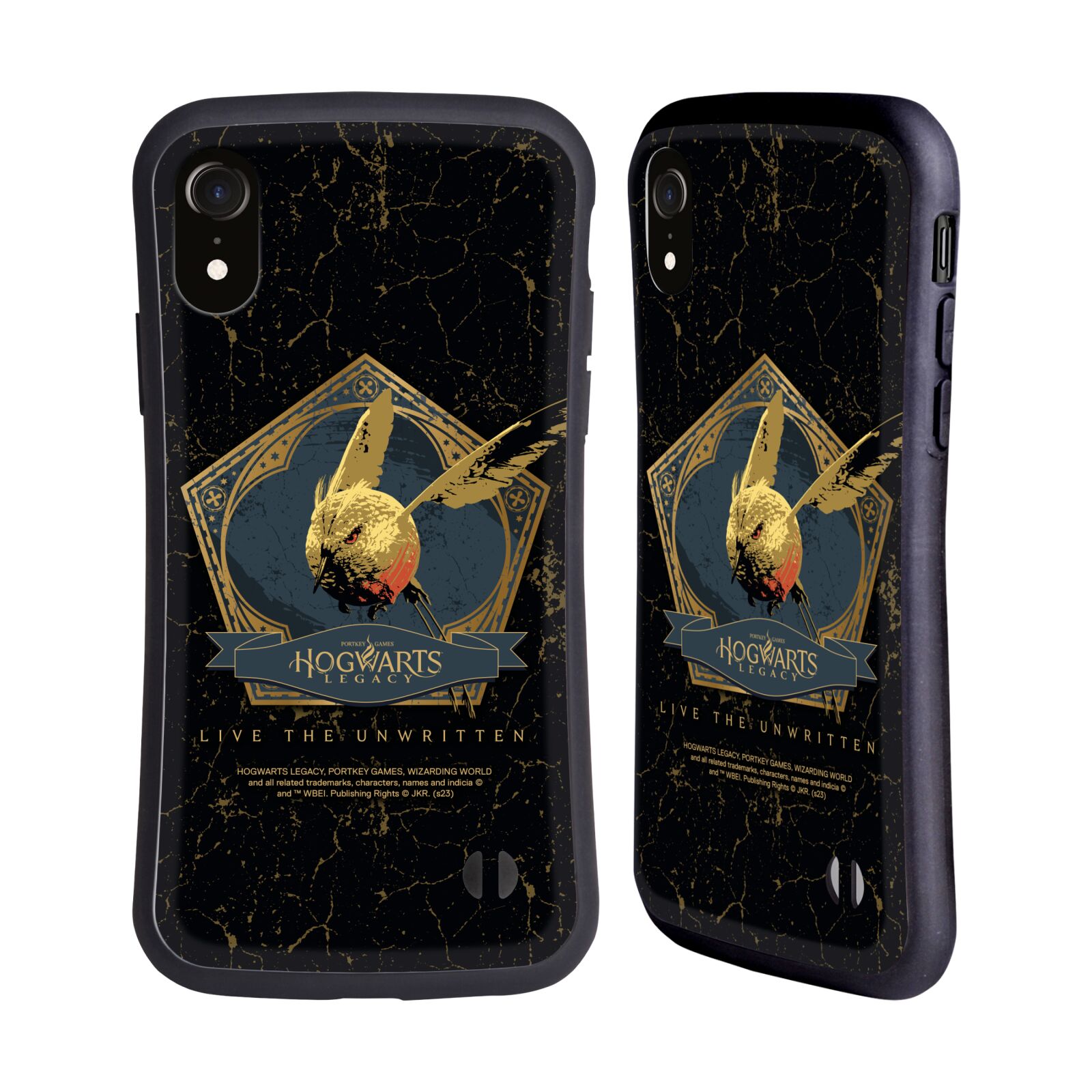 Odolný zadní obal pro mobil Apple Iphone XR - HEAD CASE - Hogwarts Legacy - Magický ptáček