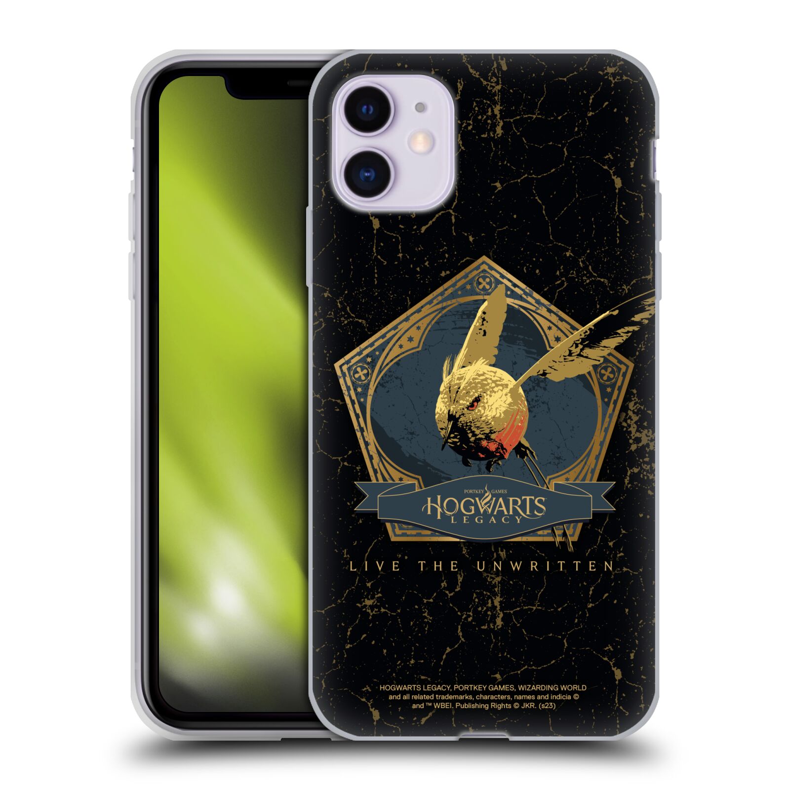 Silikonový obal na mobil Apple Iphone 11 - HEAD CASE - Hogwarts Legacy - Magický ptáček