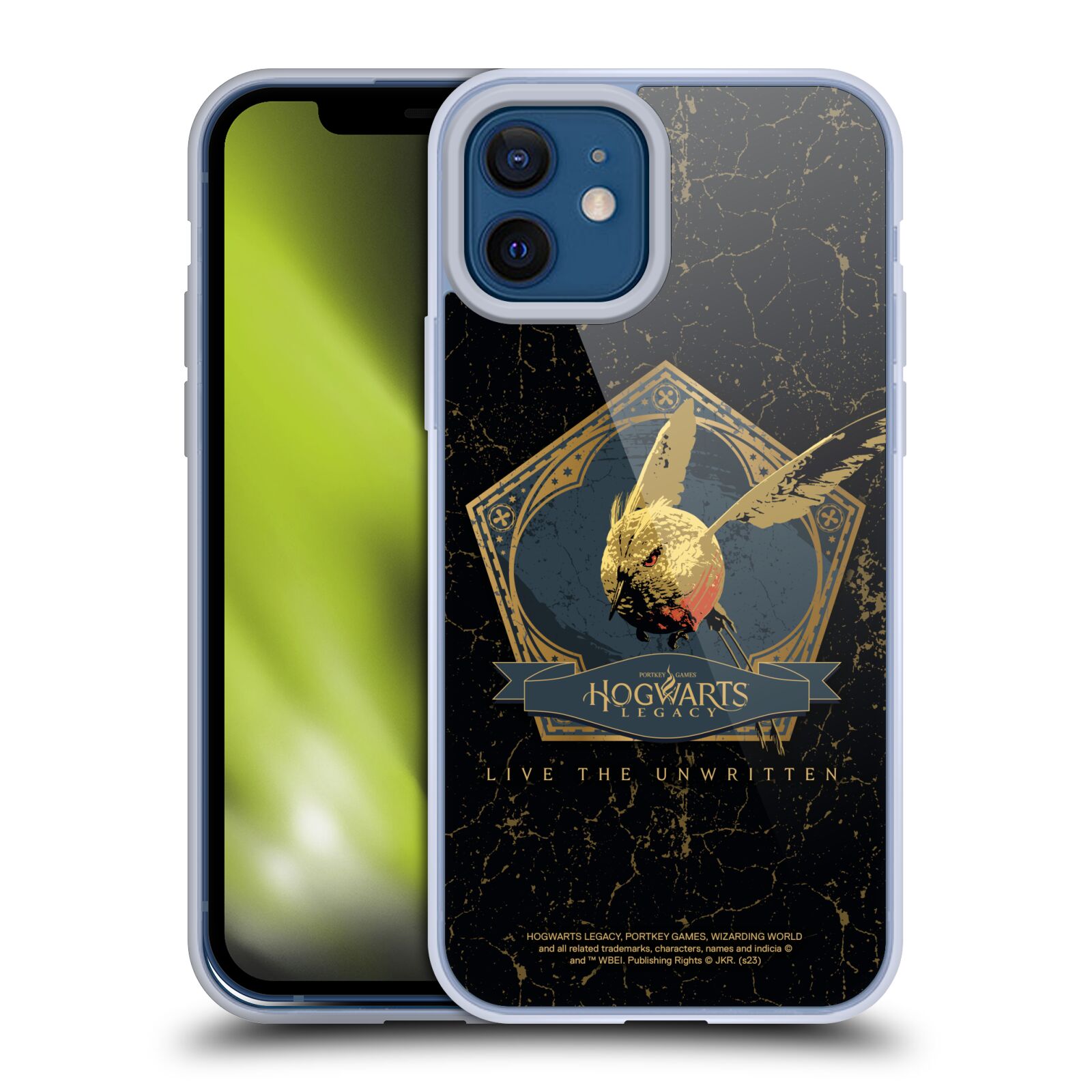 Silikonový obal na mobil Apple iPhone 12 / iPhone 12 Pro - HEAD CASE - Hogwarts Legacy - Magický ptáček