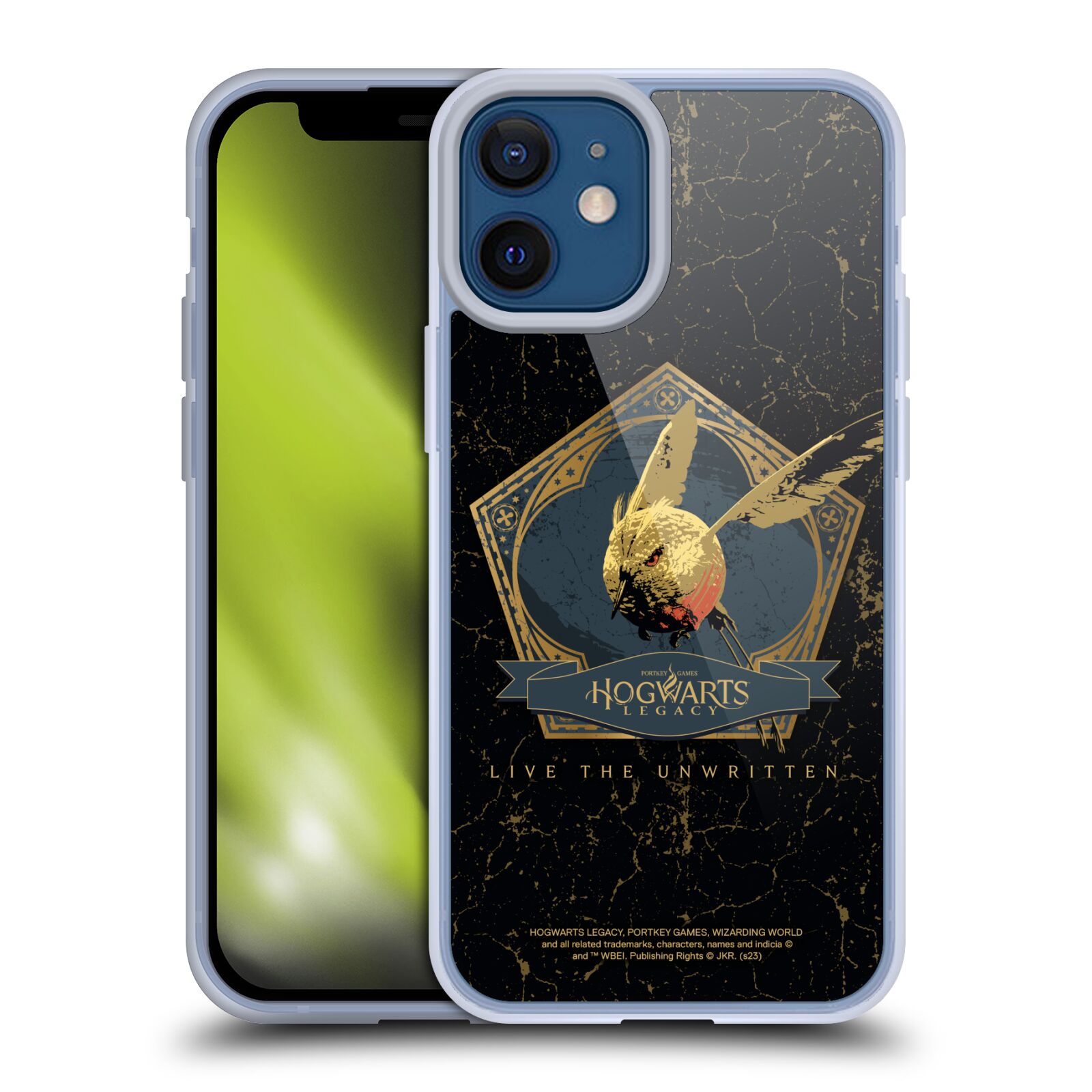 Silikonový obal na mobil Apple iPhone 12 MINI - HEAD CASE - Hogwarts Legacy - Magický ptáček