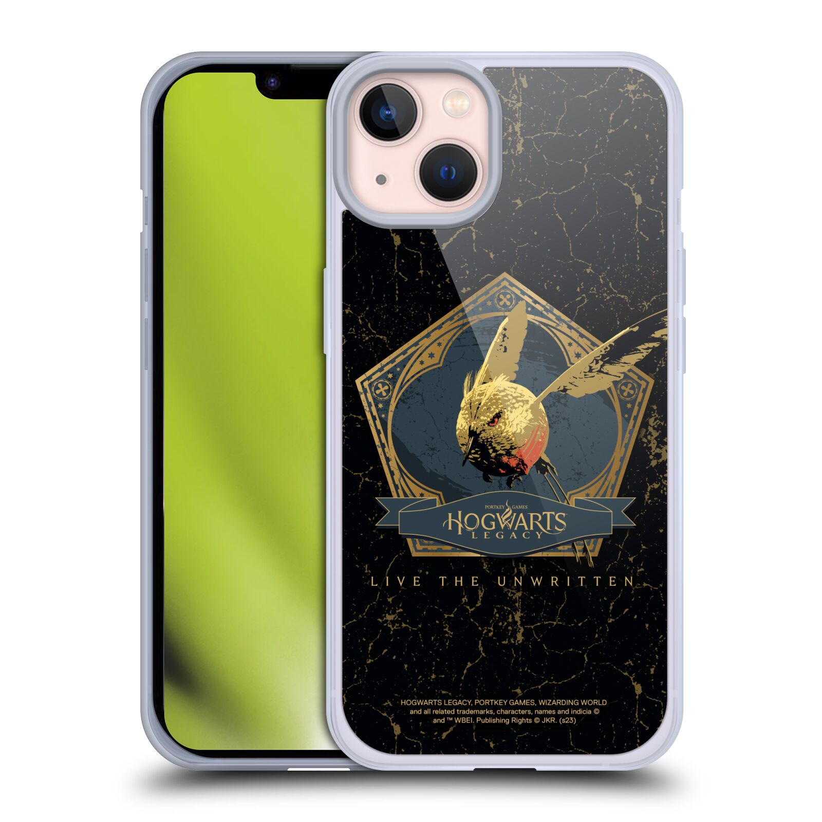 Silikonový obal na mobil Apple iPhone 13 - HEAD CASE - Hogwarts Legacy - Magický ptáček