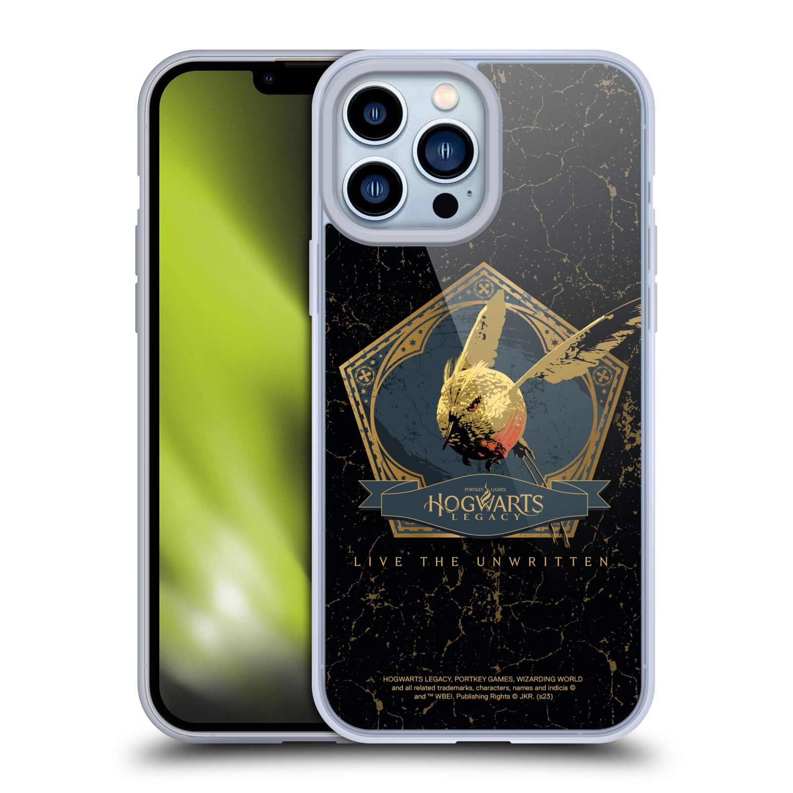 Silikonový obal na mobil Apple iPhone 13 PRO MAX - HEAD CASE - Hogwarts Legacy - Magický ptáček