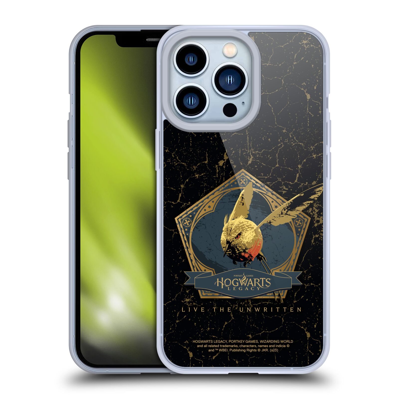 Silikonový obal na mobil Apple iPhone 13 PRO - HEAD CASE - Hogwarts Legacy - Magický ptáček