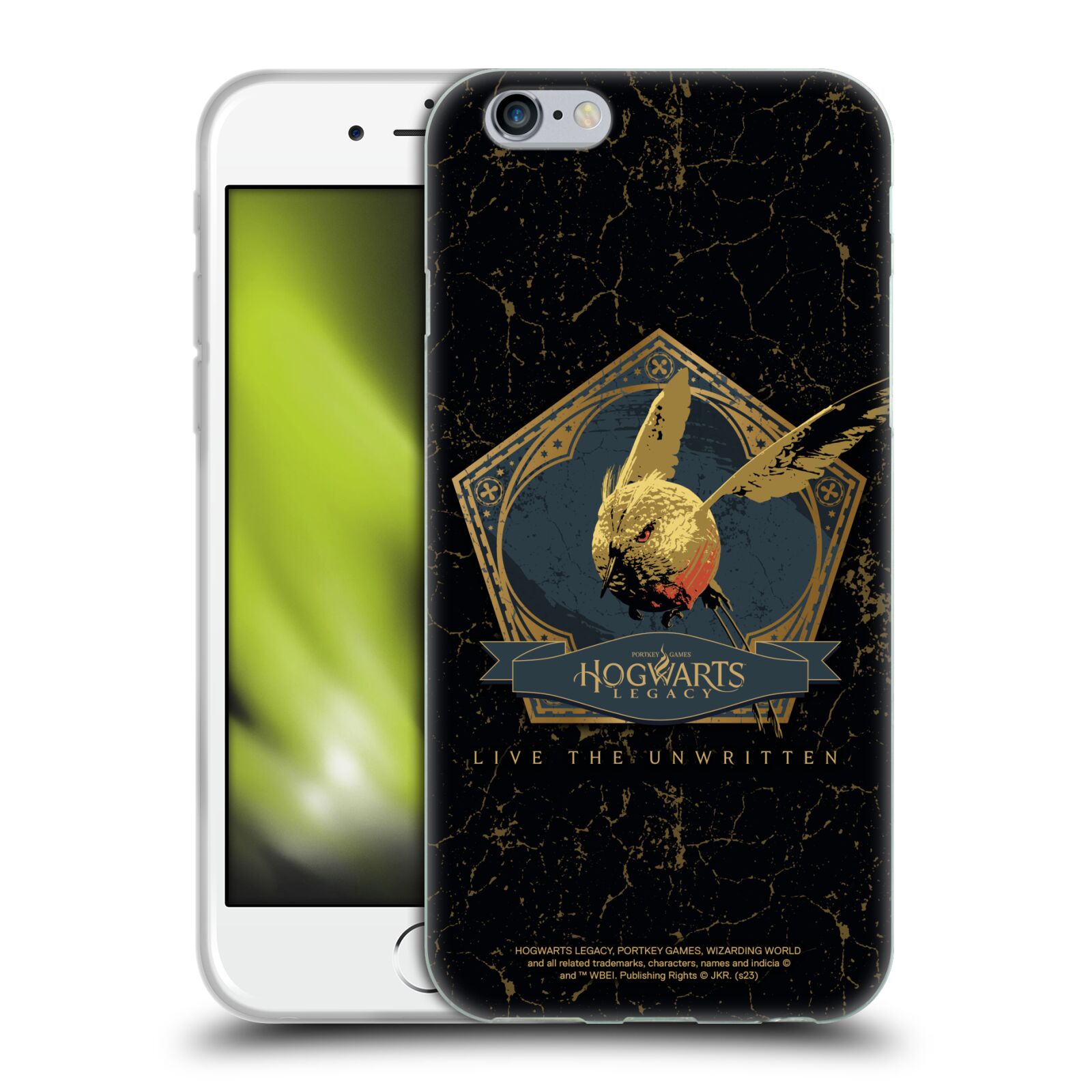 Silikonový obal na mobil Apple Iphone 6/6S  - HEAD CASE - Hogwarts Legacy - Magický ptáček