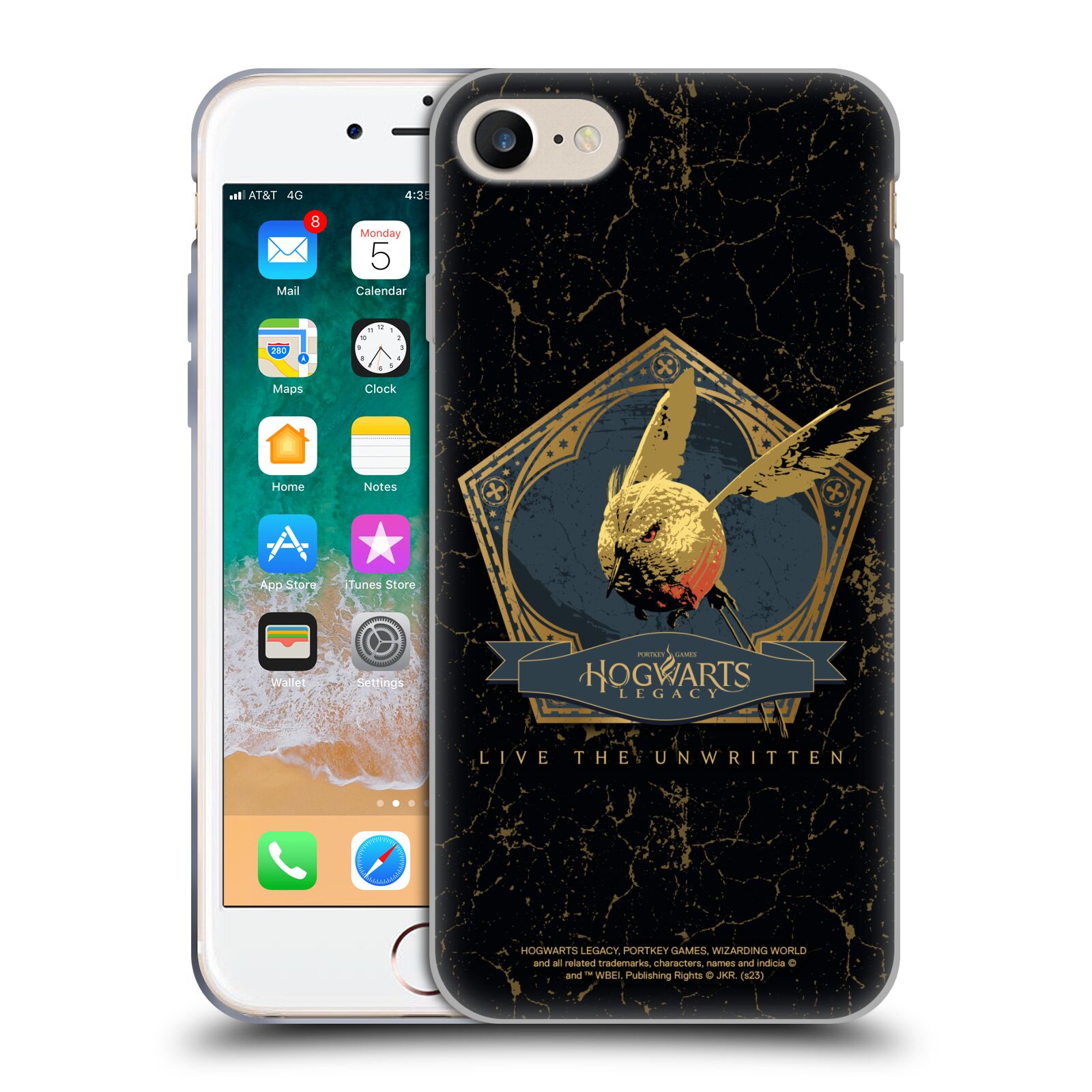 Silikonový obal na mobil Apple Iphone 7/8/SE2020 - HEAD CASE - Hogwarts Legacy - Magický ptáček