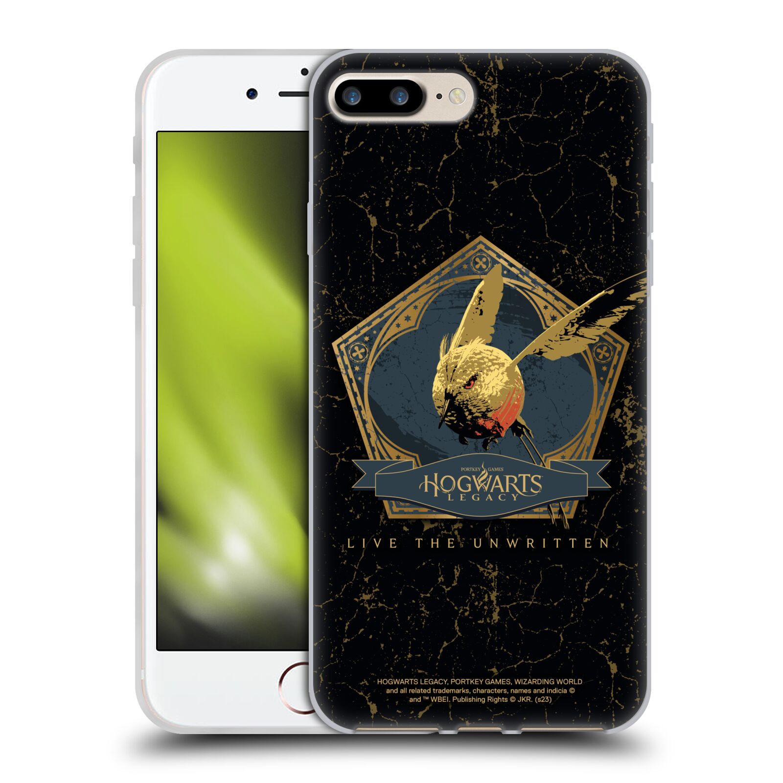 Silikonový obal na mobil Apple Iphone 7+ /  8+ - HEAD CASE - Hogwarts Legacy - Magický ptáček