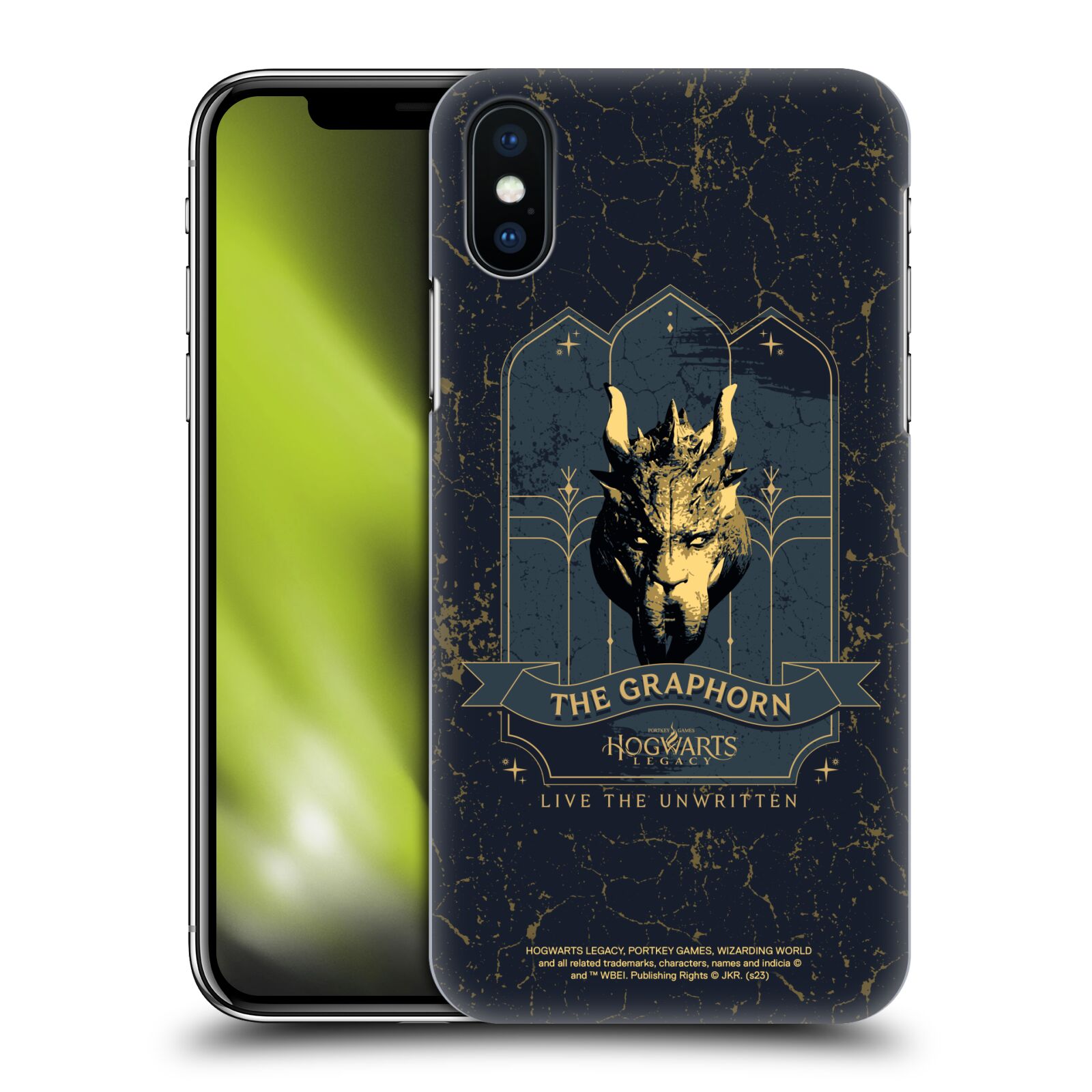 Obal na mobil Apple Iphone X/XS - HEAD CASE - Hogwarts Legacy - Graphorn