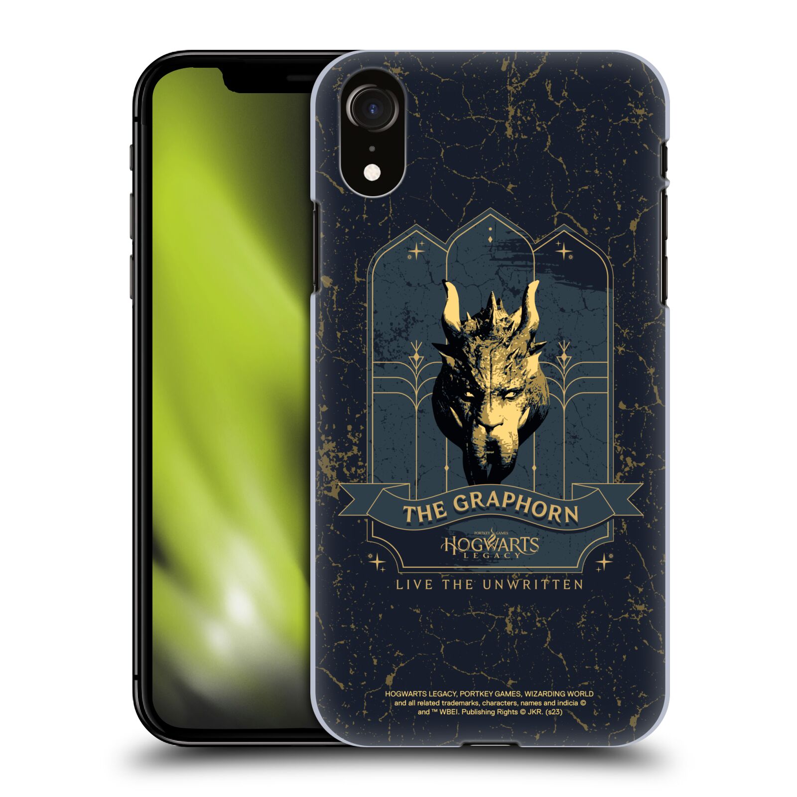 Obal na mobil Apple Iphone XR - HEAD CASE - Hogwarts Legacy - Graphorn