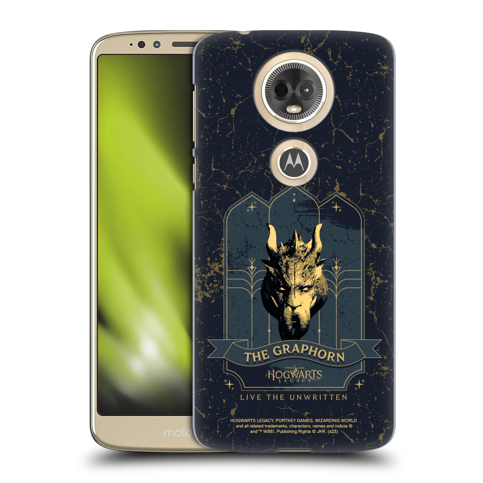 Obal na mobil Motorola Moto E5 PLUS - HEAD CASE - Hogwarts Legacy - Graphorn
