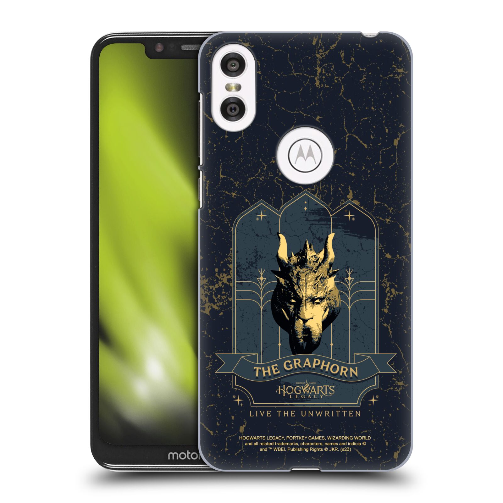 Obal na mobil Motorola Moto ONE - HEAD CASE - Hogwarts Legacy - Graphorn