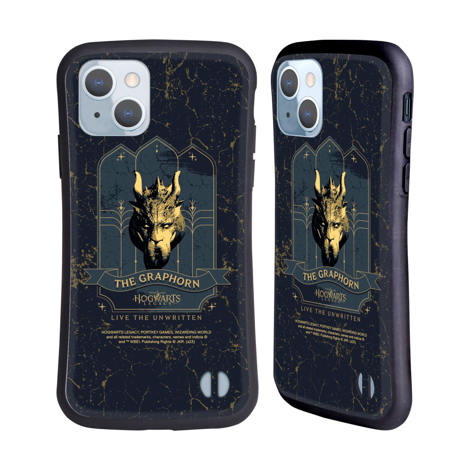 Odolný zadní obal pro mobil Apple iPhone 14 - HEAD CASE - Hogwarts Legacy - Graphorn