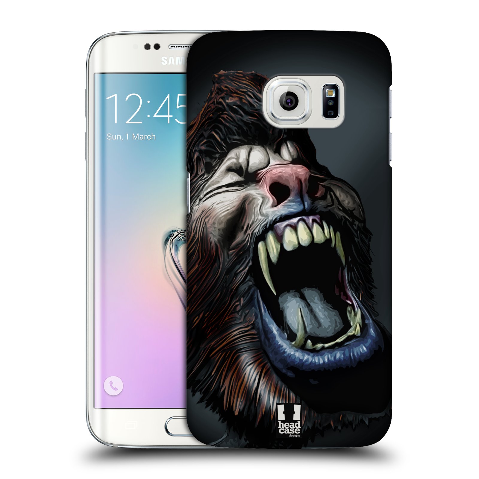 Pouzdro na mobil Samsung Galaxy S6 EDGE - HEAD CASE - Kreslený Vlkodlak