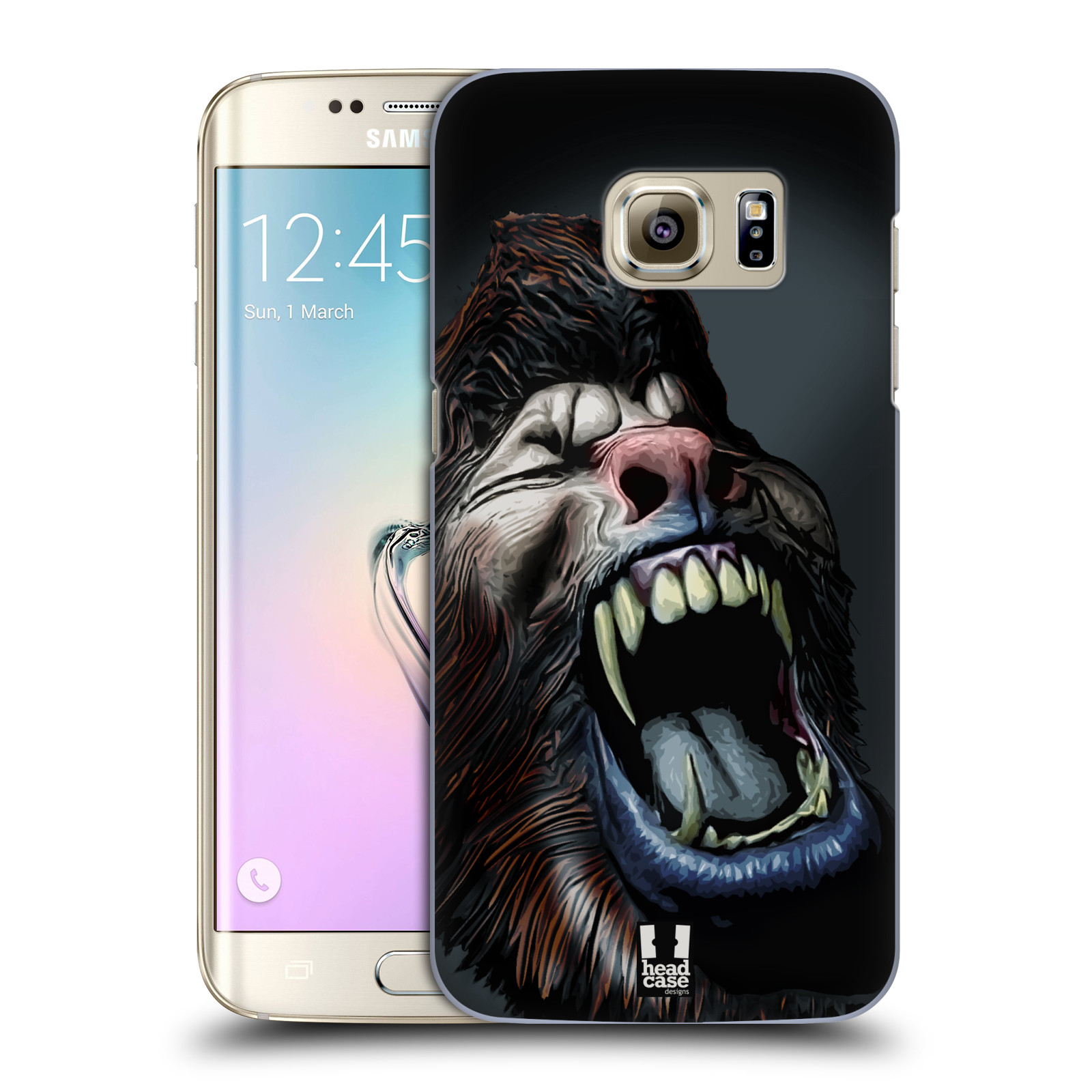 Pouzdro na mobil Samsung Galaxy S7 EDGE - HEAD CASE - Kreslený Vlkodlak
