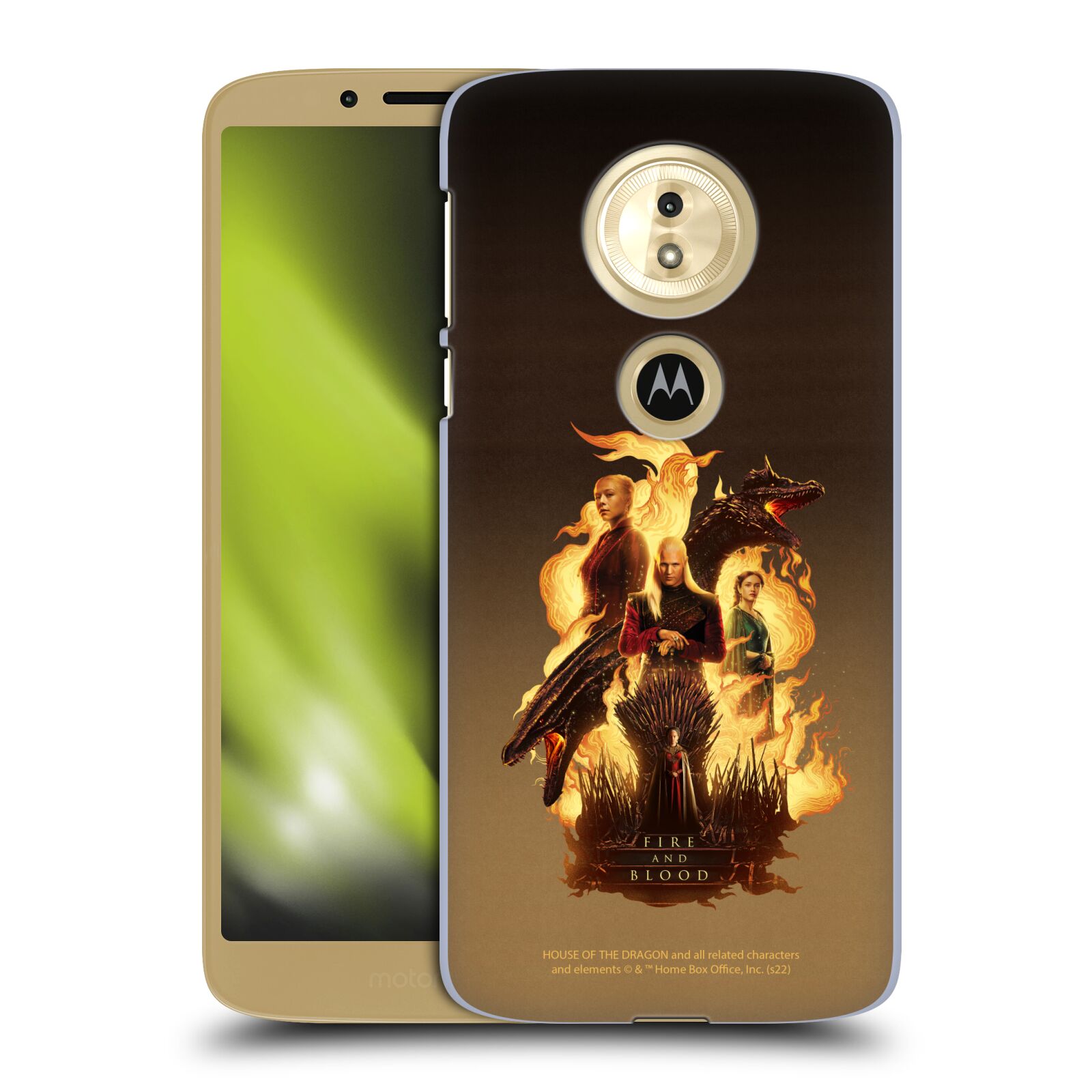 Obal na mobil Motorola Moto E5 - HEAD CASE  - Rod Draka - Draci a hrdinové