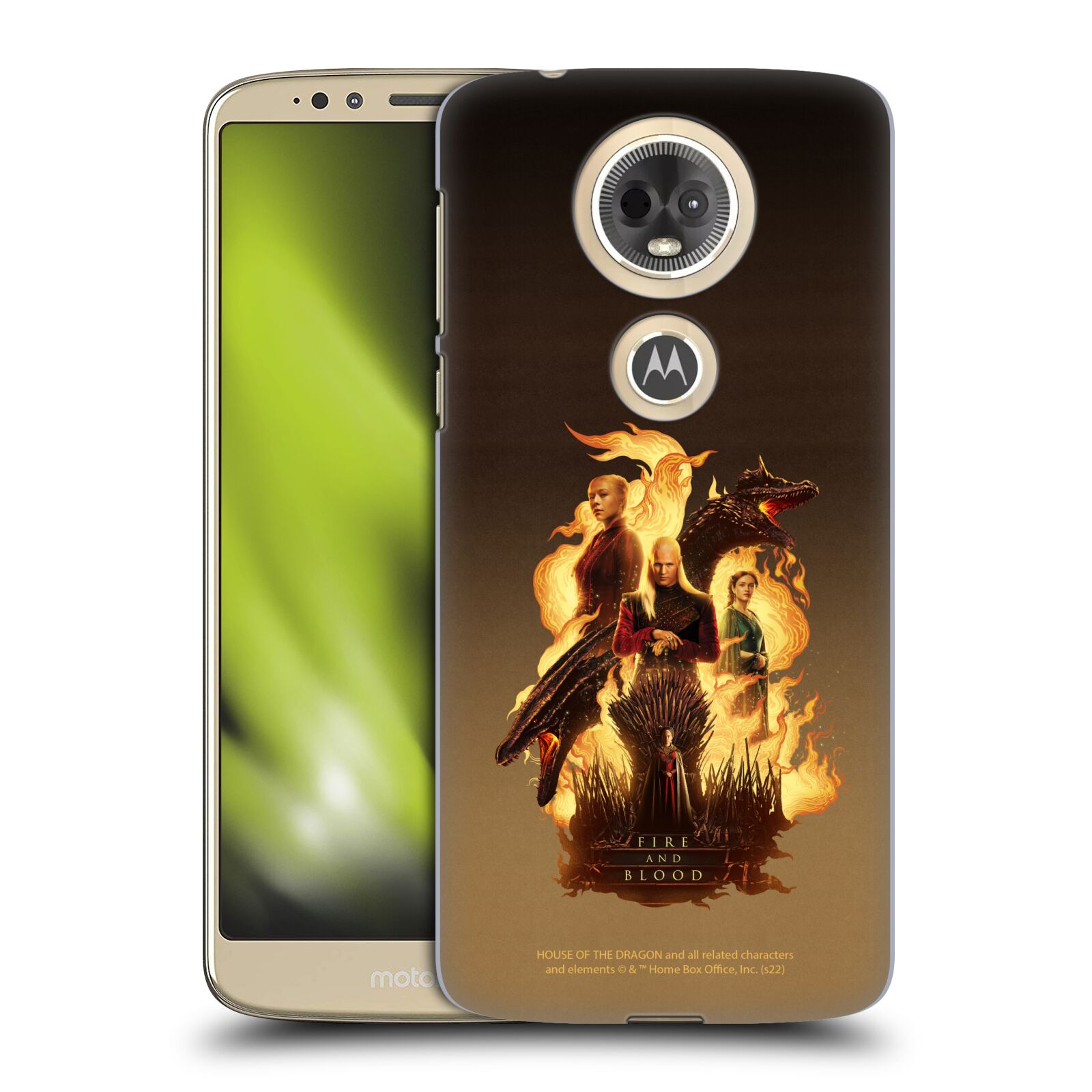 Obal na mobil Motorola Moto E5 PLUS - HEAD CASE  - Rod Draka - Draci a hrdinové