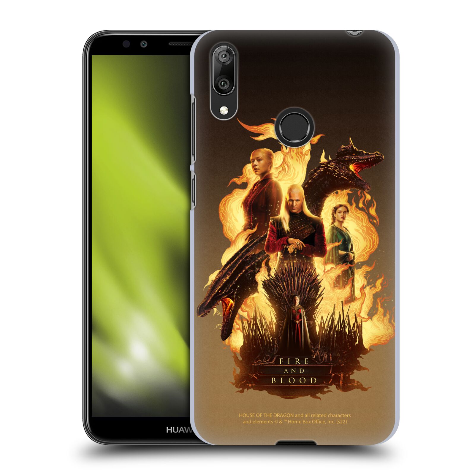Obal na mobil Huawei Y7 2019 - HEAD CASE  - Rod Draka - Draci a hrdinové