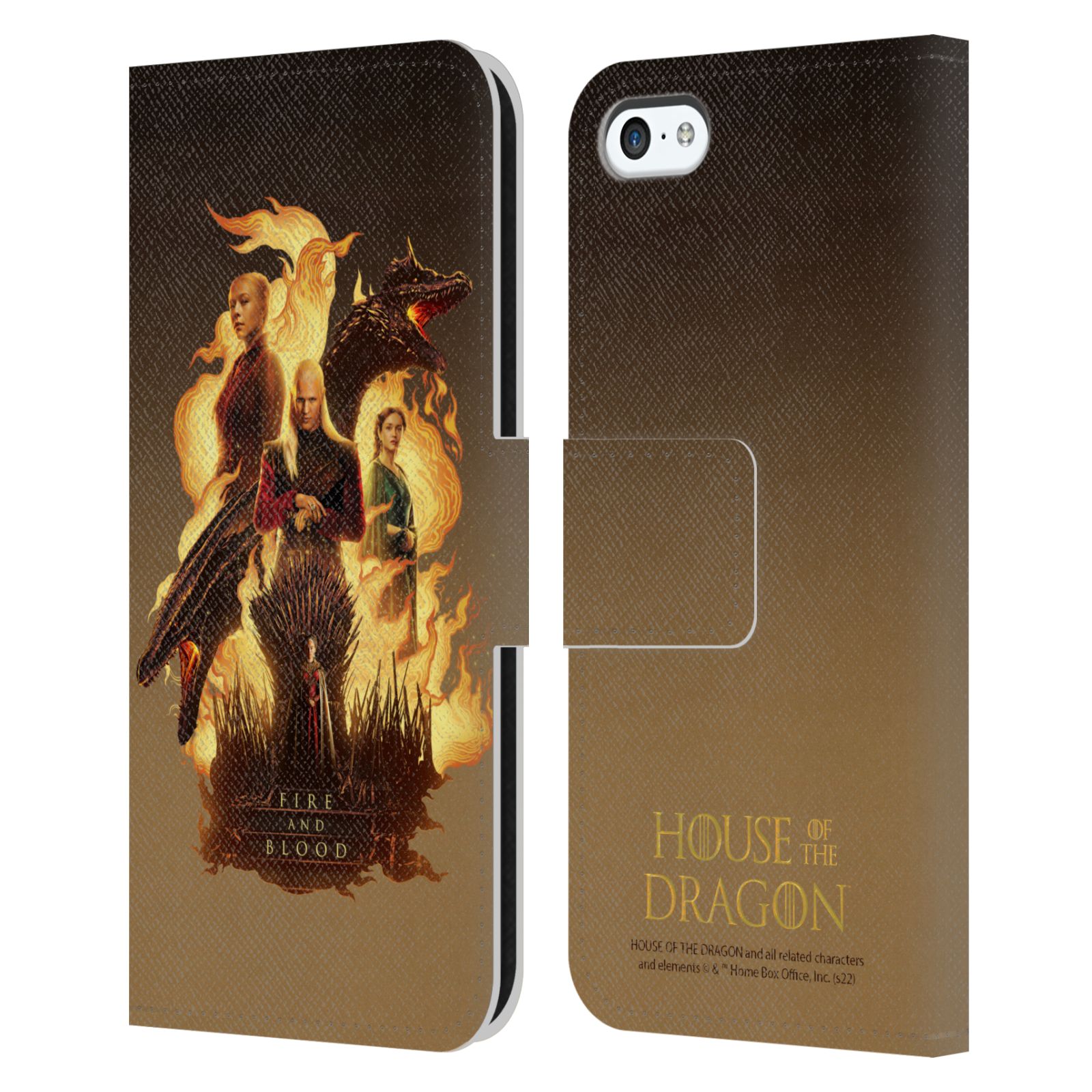 Pouzdro  pro mobil Apple Iphone 5C - HEAD CASE - Rod Draka - Oheň a krev