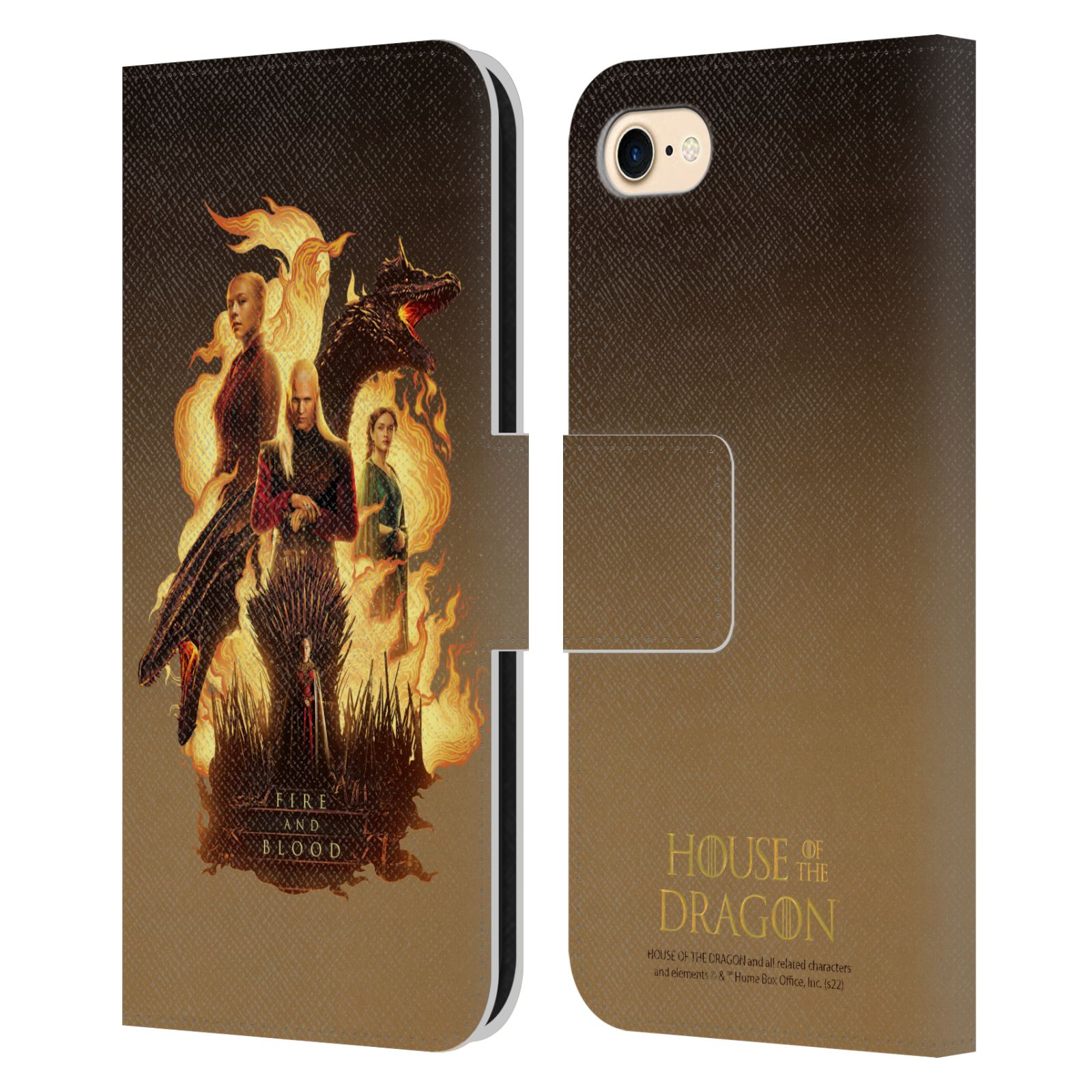 Pouzdro  pro mobil Apple Iphone 7/8/SE2020 - HEAD CASE - Rod Draka - Oheň a krev