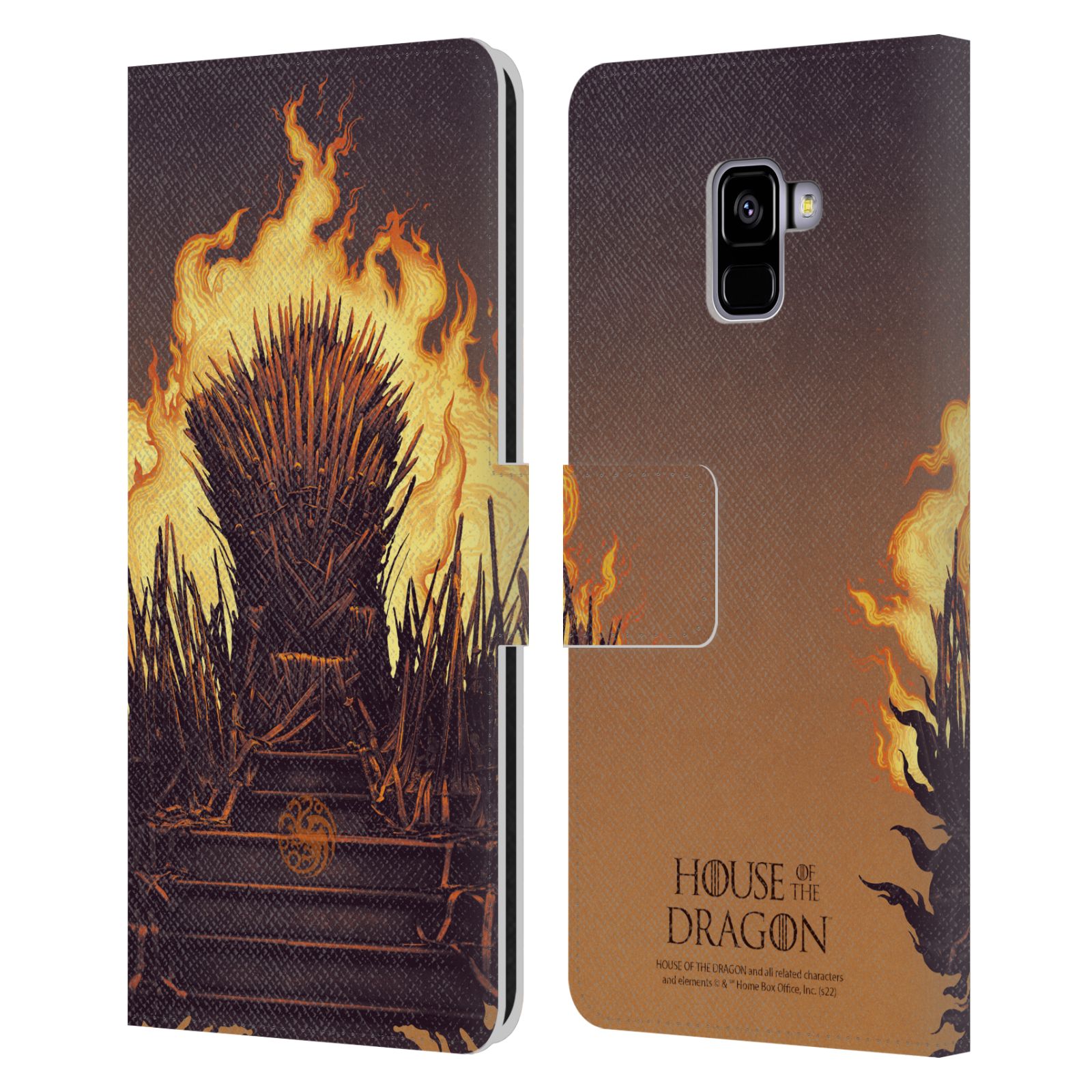 Pouzdro na mobil Samsung Galaxy A8+ 2018 - HEAD CASE - Rod Draka - Železný trůn ohnivý