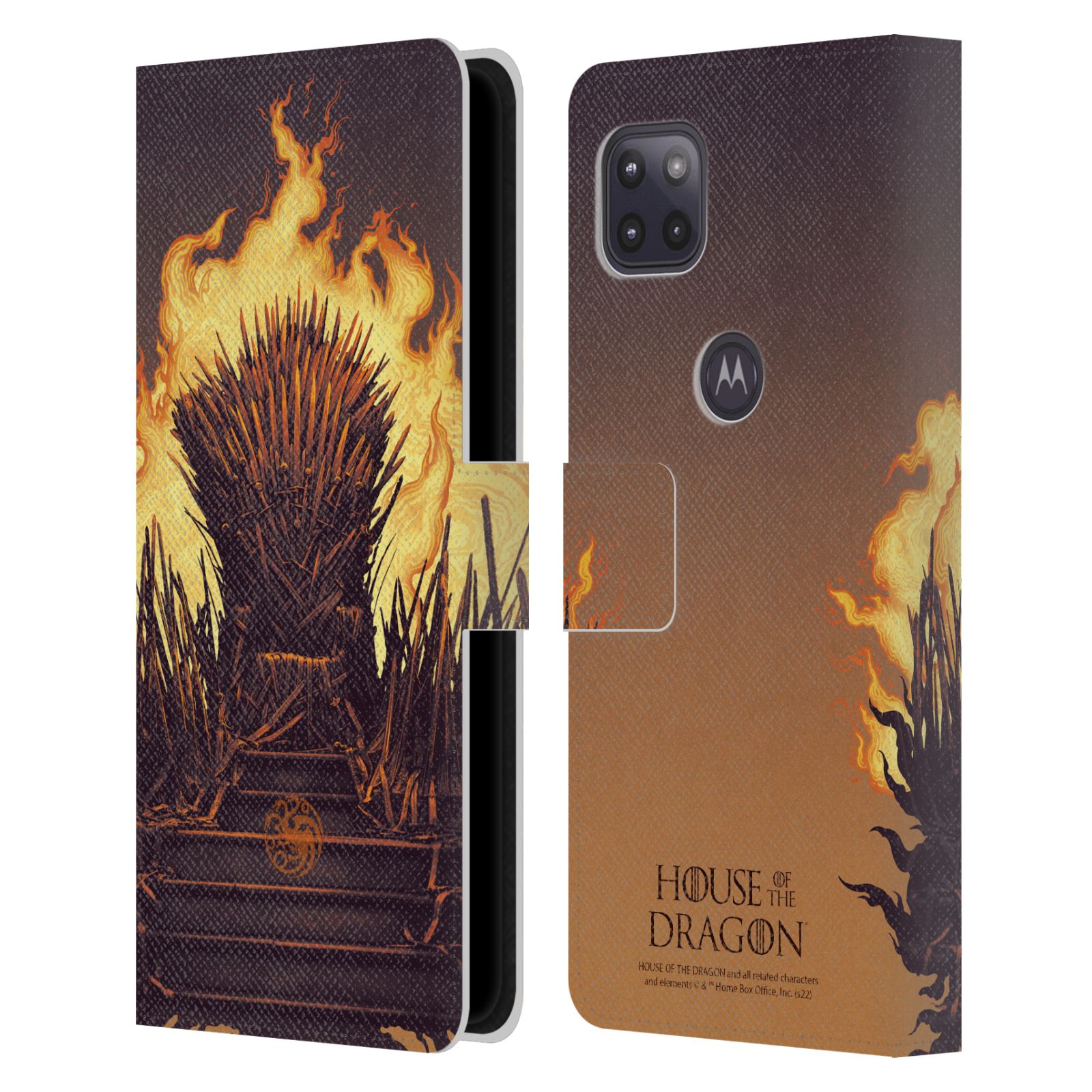 Pouzdro na mobil Motorola Moto G 5G - HEAD CASE - Rod Draka - Železný trůn ohnivý