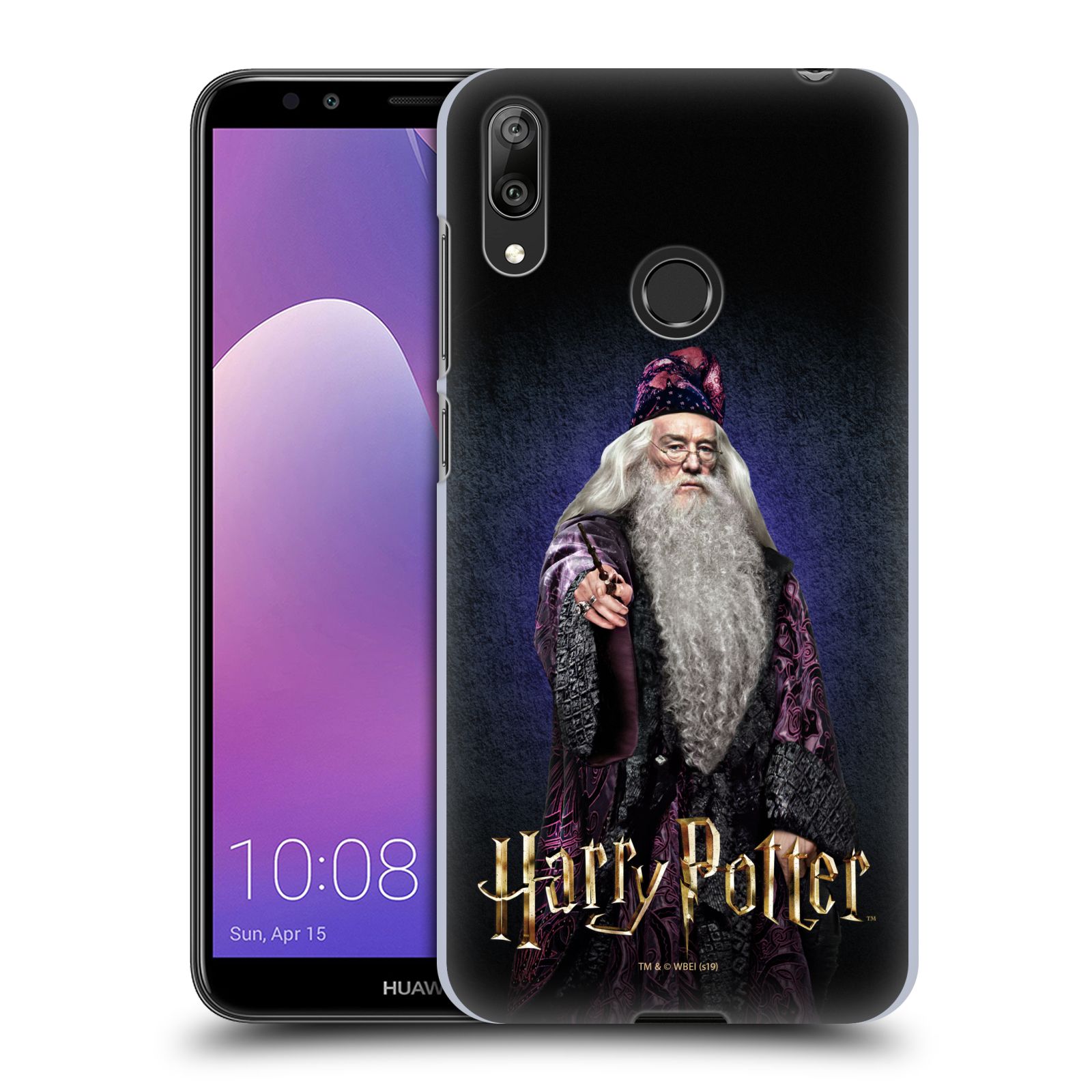 Pouzdro na mobil Huawei Y7 2019 - HEAD CASE - Albus Brumbál