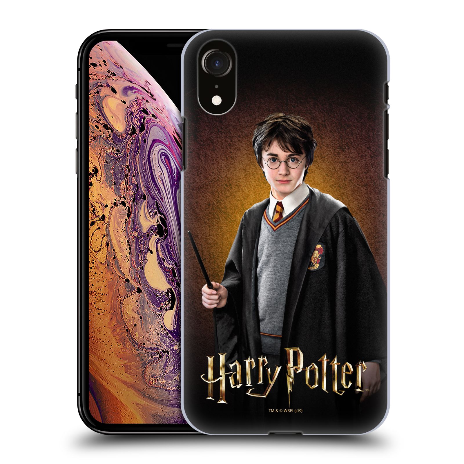 Pouzdro na mobil Apple Iphone XR - HEAD CASE - Harry Potter portrét