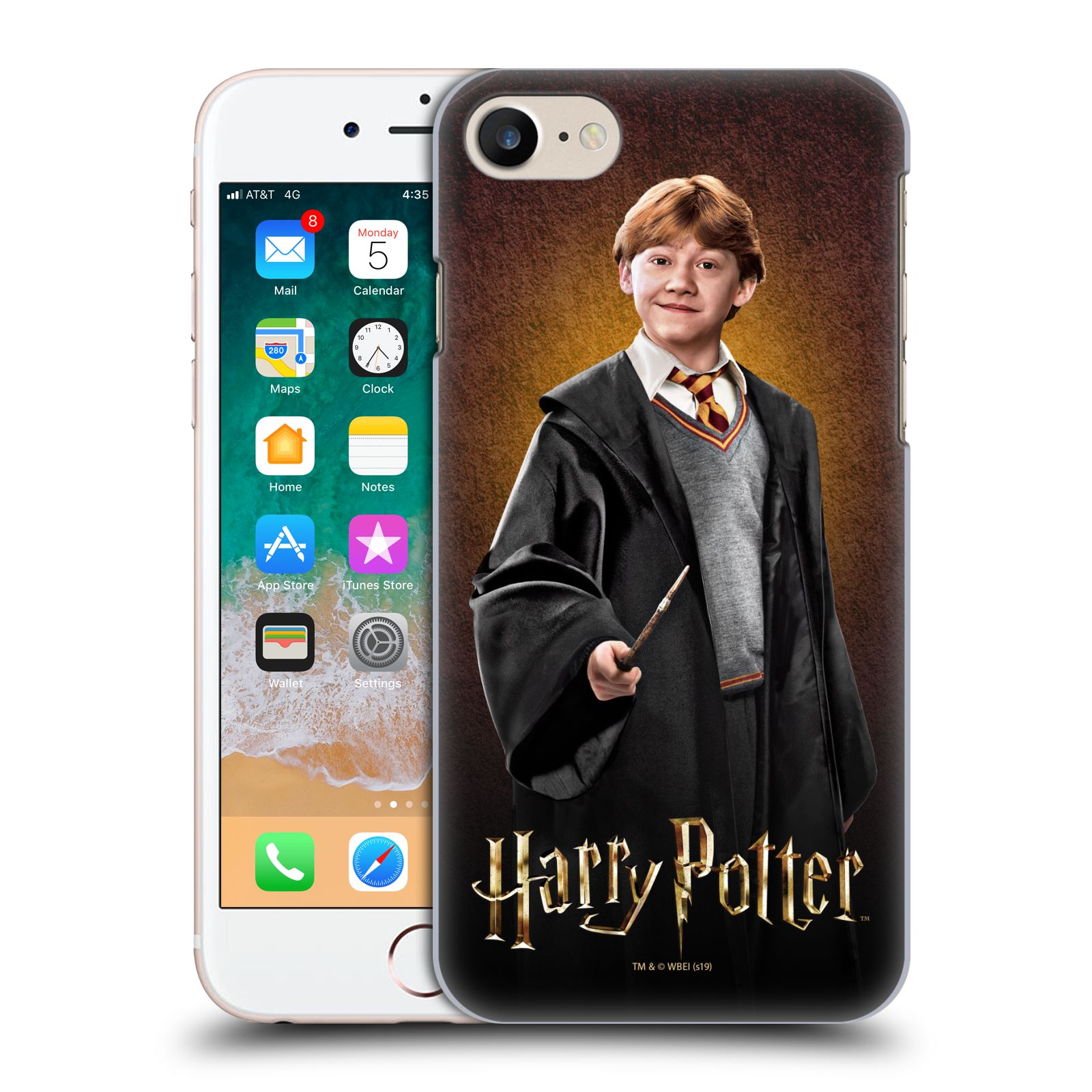 Pouzdro na mobil Apple Iphone 7/8 - HEAD CASE - Ron Weasley
