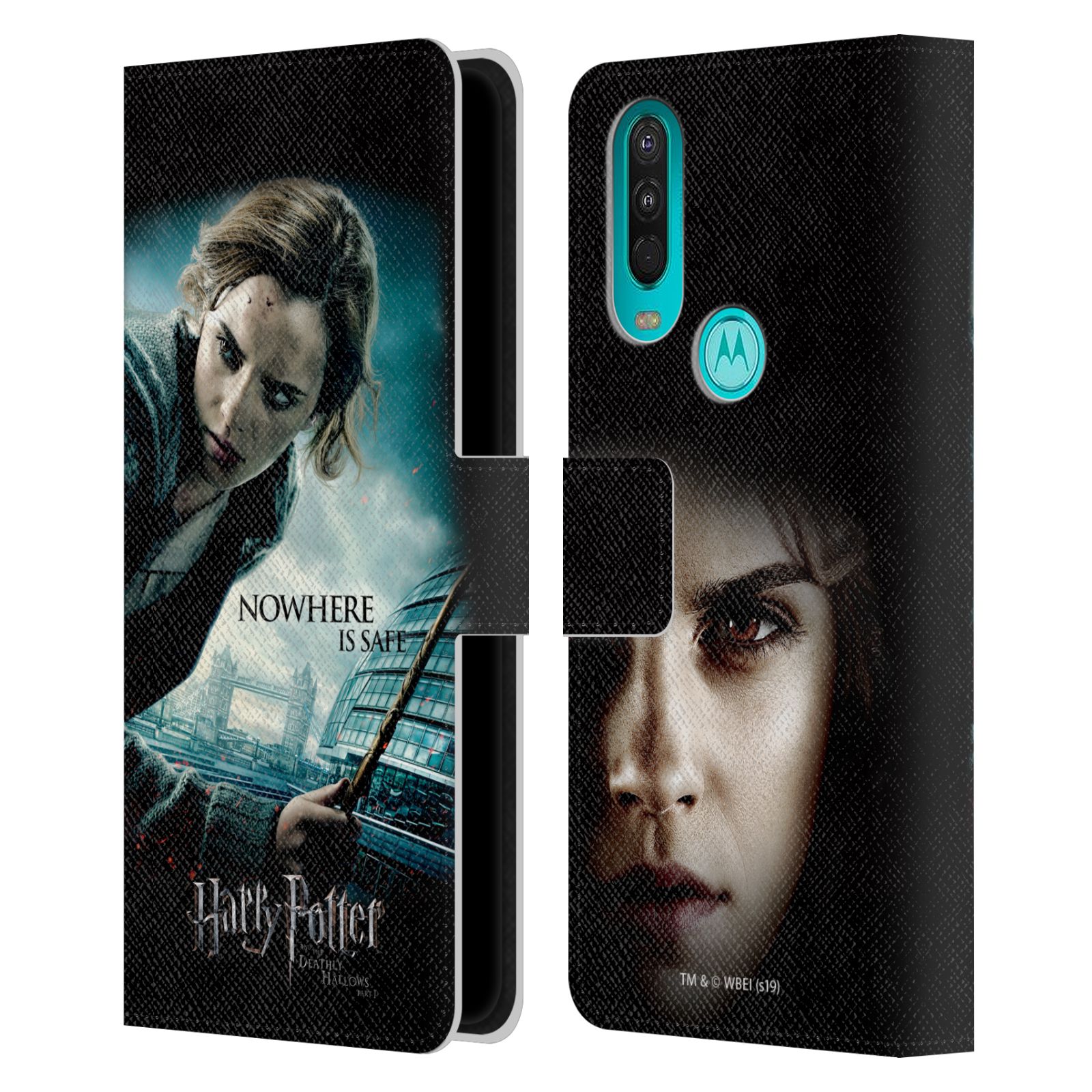 Pouzdro HEAD CASE na mobil Motorola One Action - Harry Potter - Hermiona v Londýně
