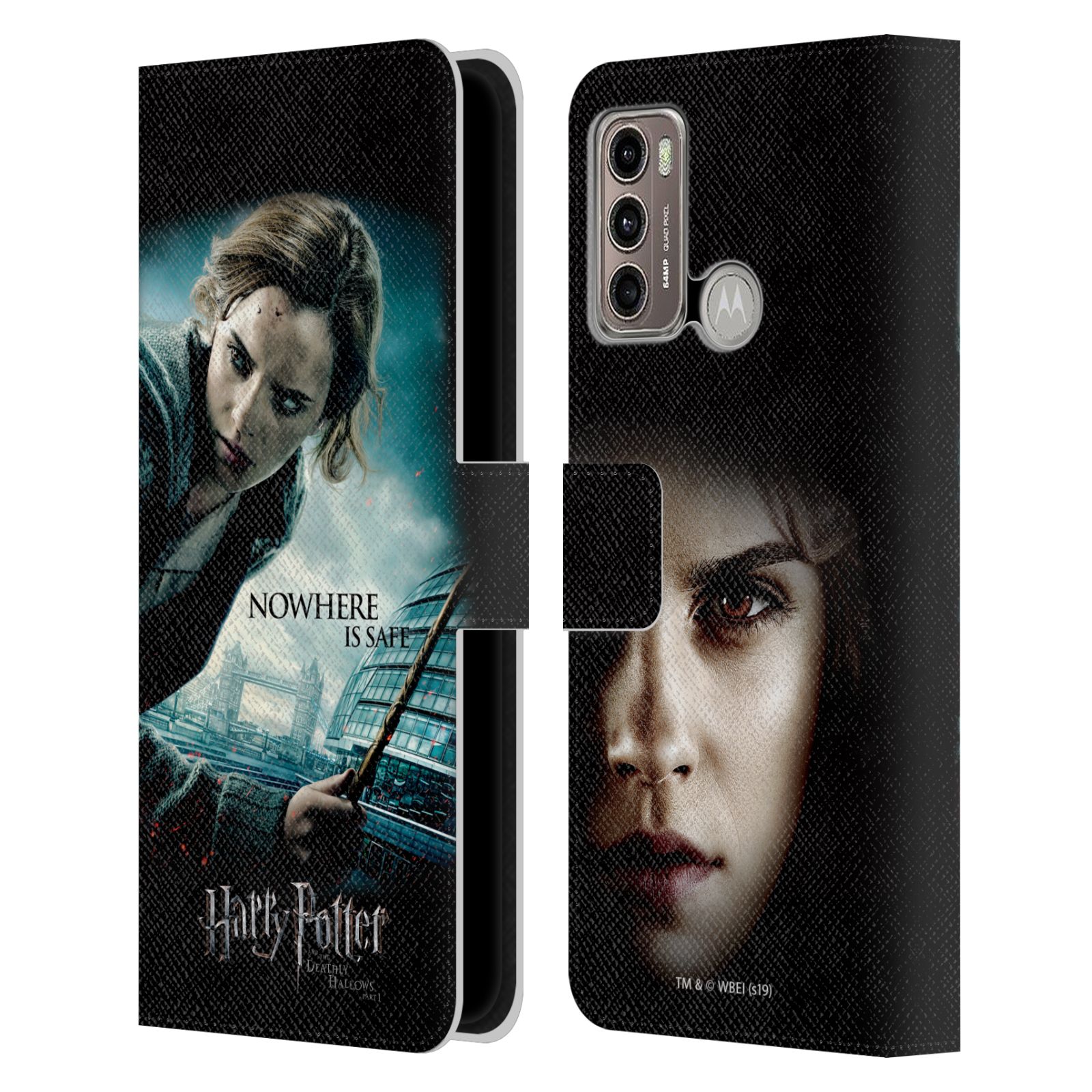 Pouzdro HEAD CASE na mobil Motorola Moto G60 - Harry Potter - Hermiona v Londýně