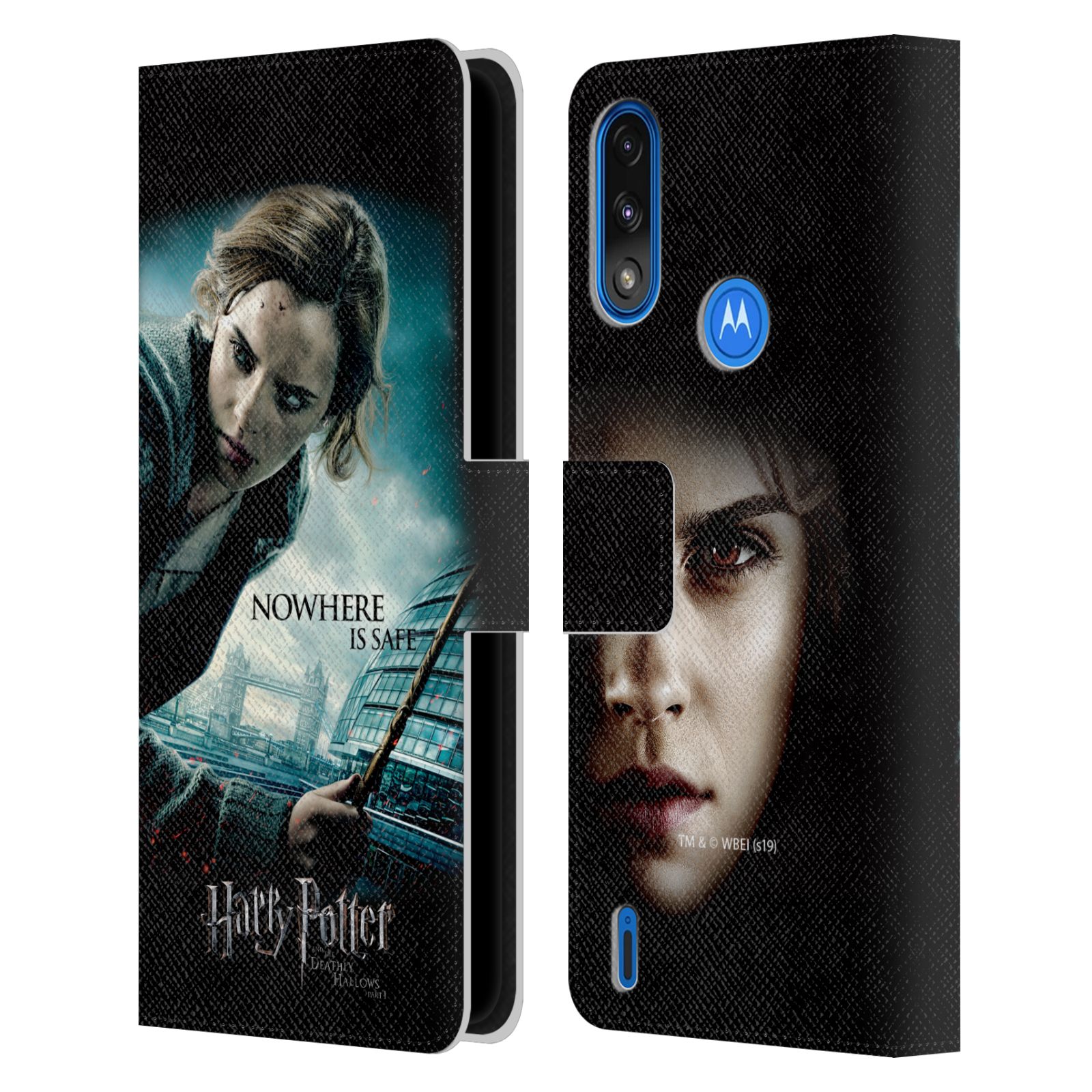 Pouzdro HEAD CASE na mobil Motorola Moto E7 POWER - Harry Potter - Hermiona v Londýně