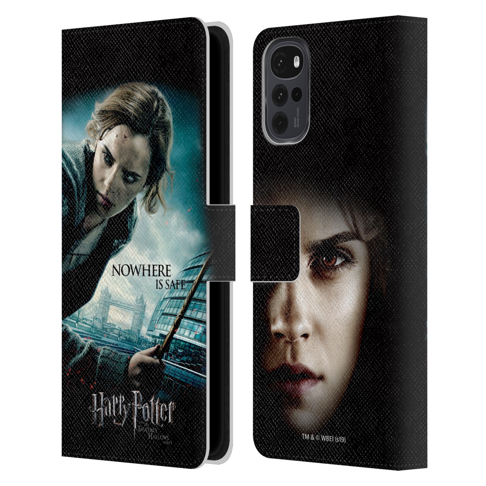 Pouzdro HEAD CASE na mobil Motorola Moto G22 - Harry Potter - Hermiona v Londýně