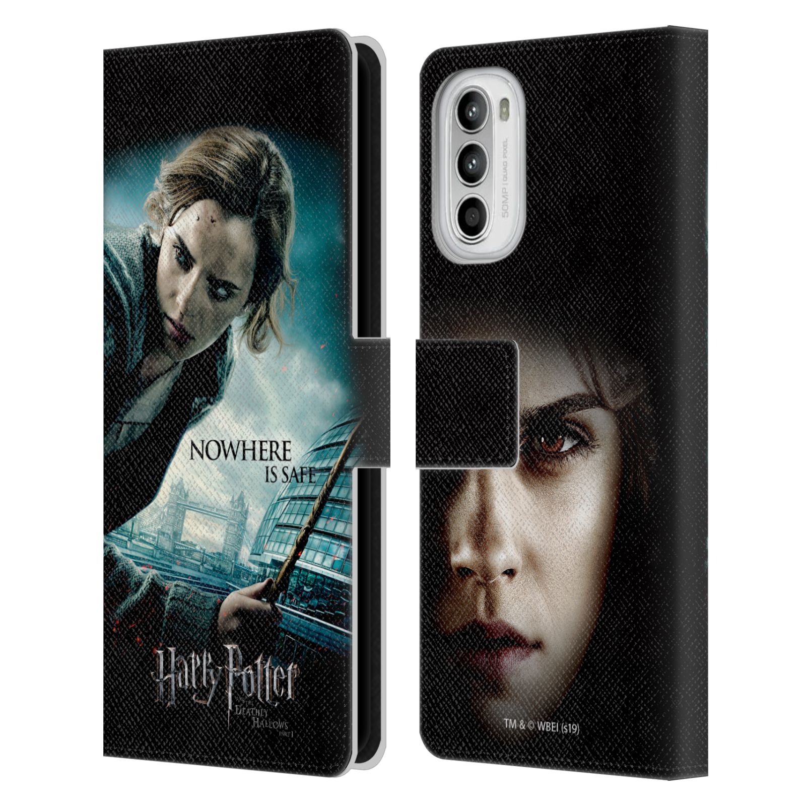 Pouzdro HEAD CASE na mobil Motorola Moto G52 - Harry Potter - Hermiona v Londýně