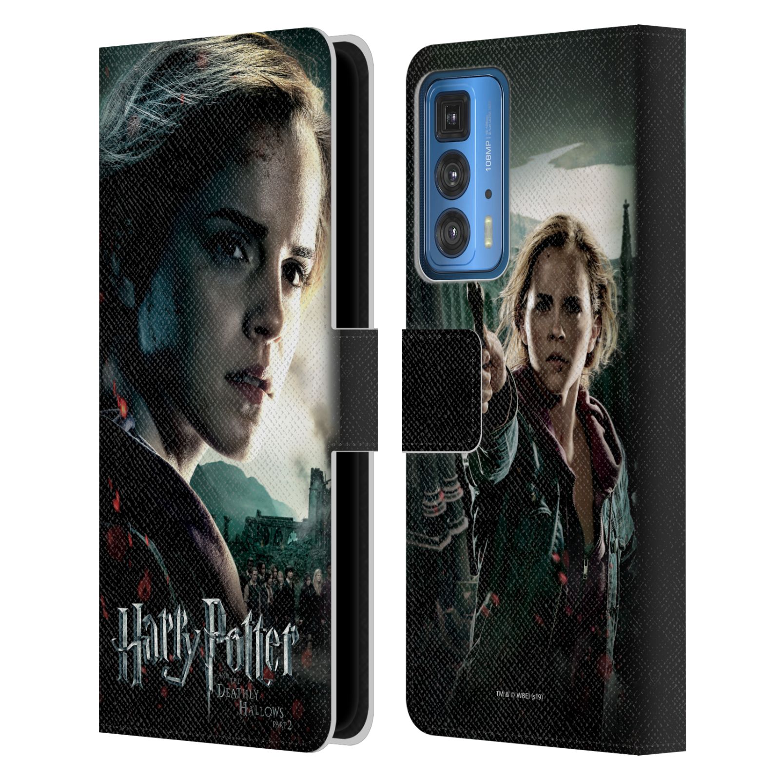 Pouzdro HEAD CASE na mobil Motorola EDGE 20 PRO - Harry Potter - Hermiona pohled ze strany