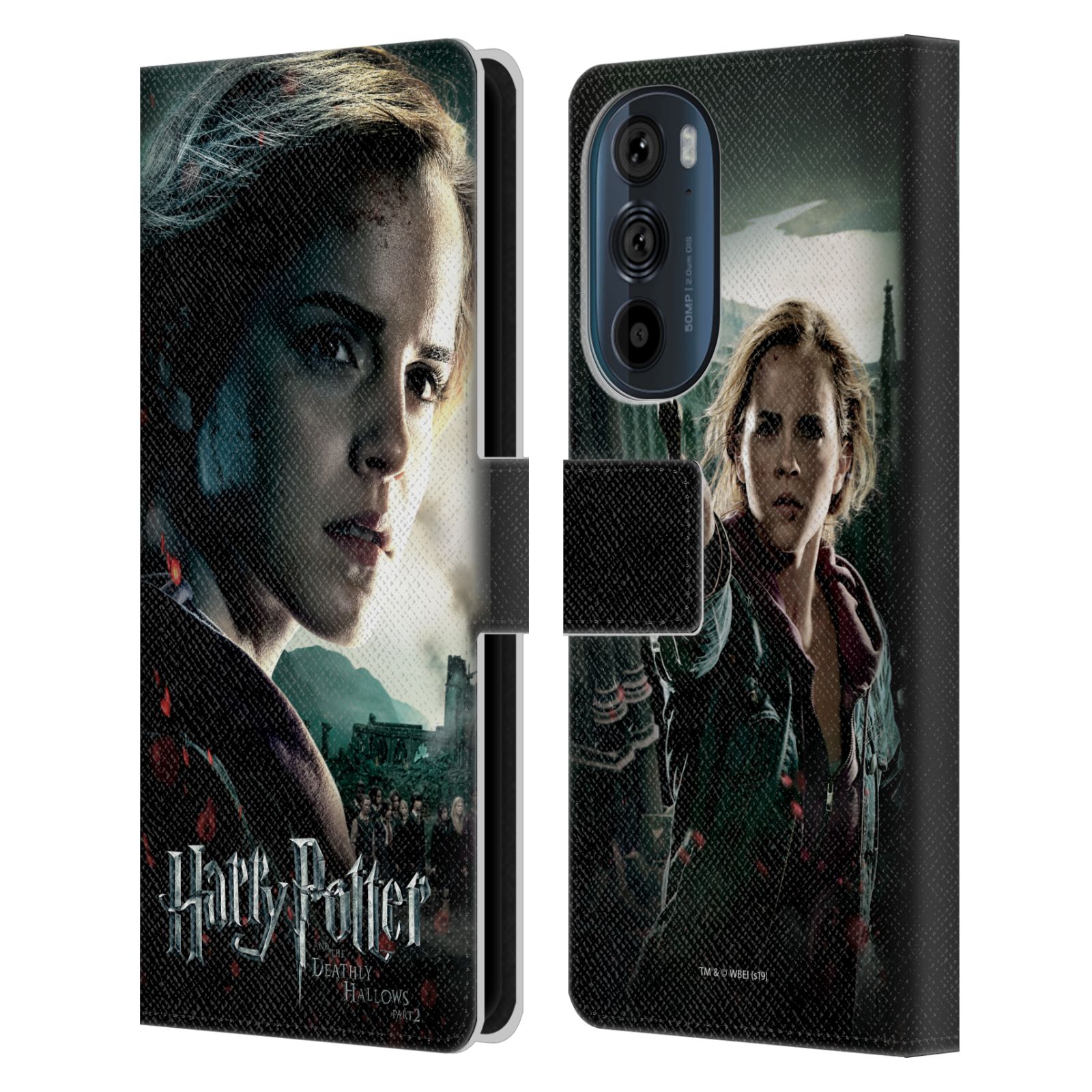 Pouzdro HEAD CASE na mobil Motorola EDGE 30 - Harry Potter - Hermiona pohled ze strany