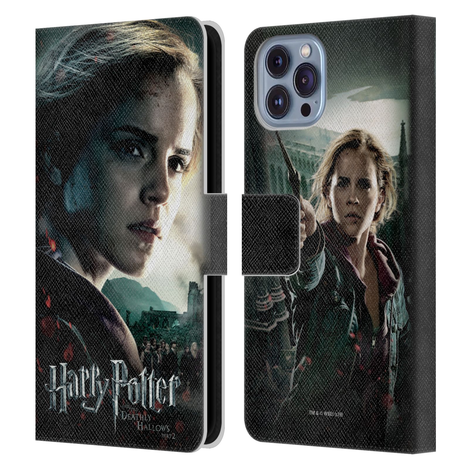 Pouzdro HEAD CASE na mobil Apple Iphone 14 - Harry Potter - Hermiona pohled ze strany