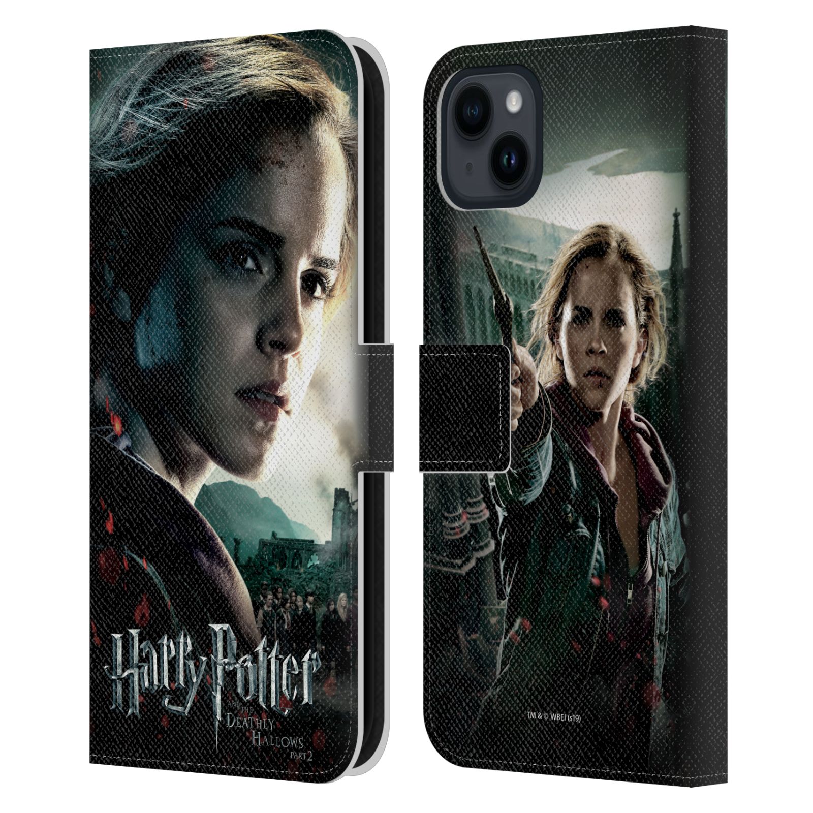Pouzdro HEAD CASE na mobil Apple Iphone 15 PLUS - Harry Potter - Hermiona pohled ze strany
