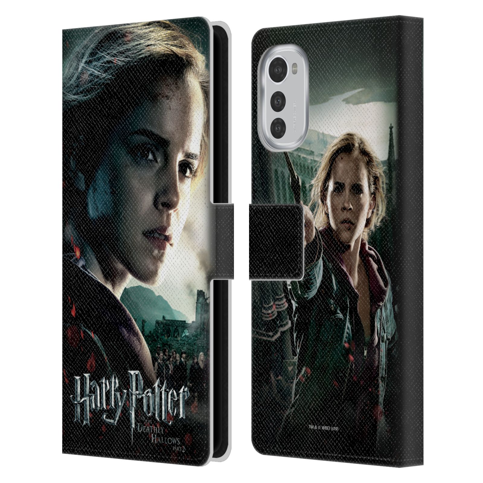 Pouzdro HEAD CASE na mobil Motorola Moto E32 / E32s - Harry Potter - Hermiona pohled ze strany