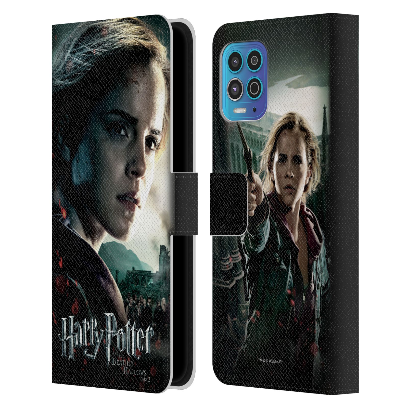 Pouzdro HEAD CASE na mobil Motorola MOTO G100 - Harry Potter - Hermiona pohled ze strany