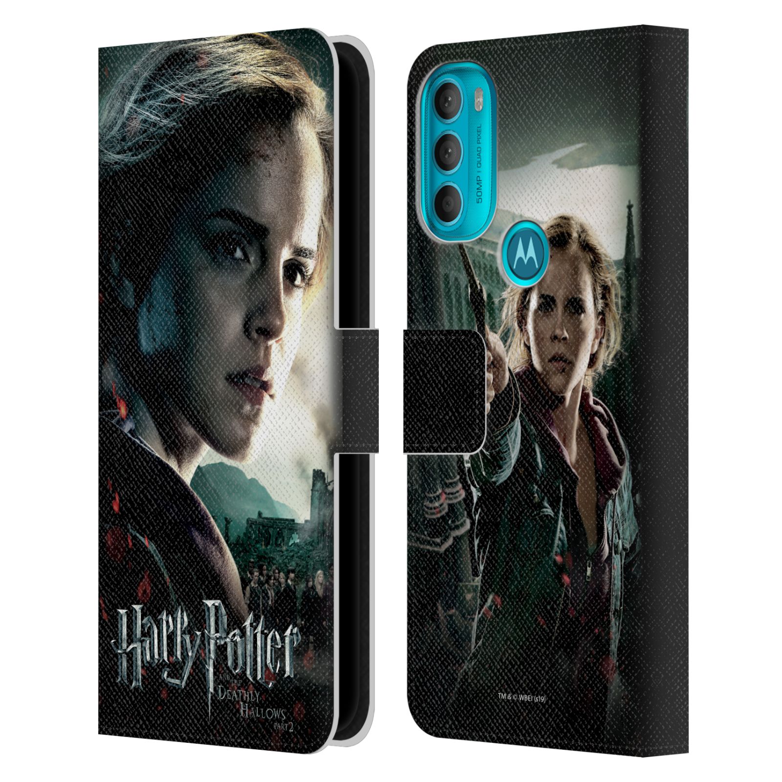 Pouzdro HEAD CASE na mobil Motorola Moto G71 5G - Harry Potter - Hermiona pohled ze strany