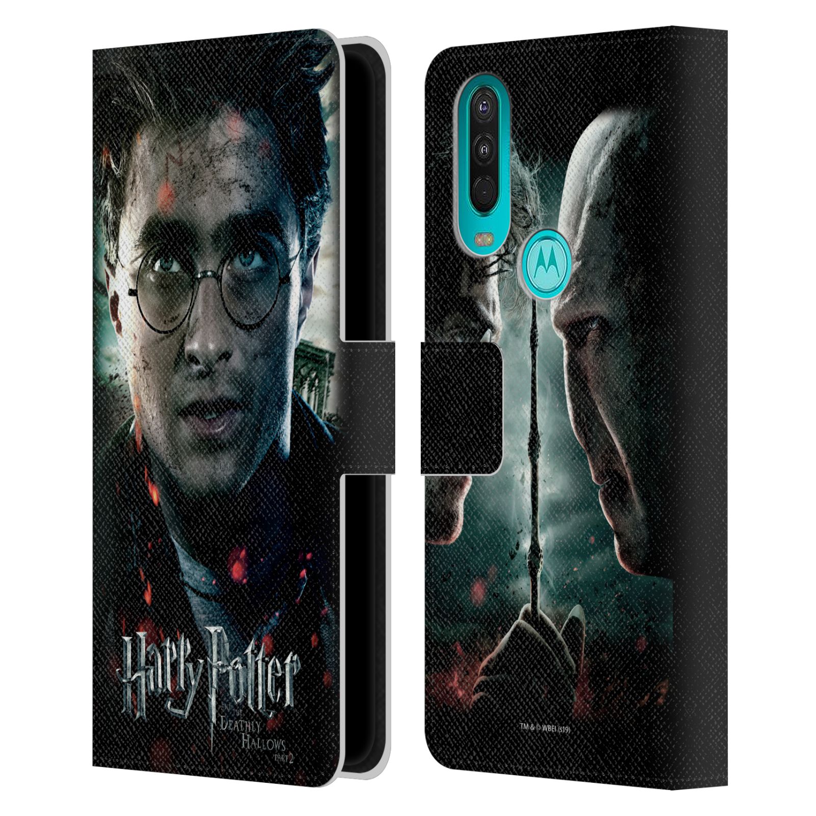 Pouzdro HEAD CASE na mobil Motorola One Action - Harry Potter a Voldemort