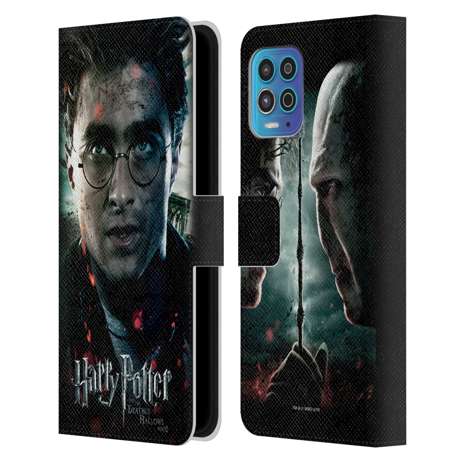 Pouzdro HEAD CASE na mobil Motorola MOTO G100 - Harry Potter a Voldemort