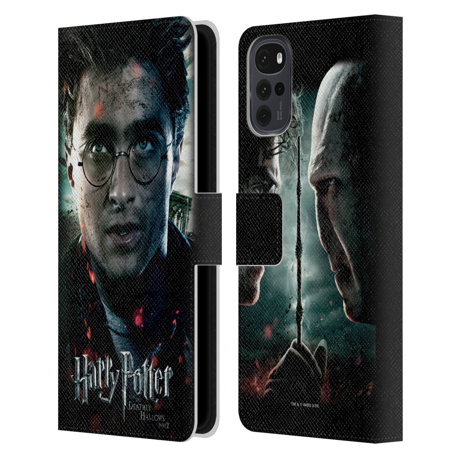 Pouzdro HEAD CASE na mobil Motorola Moto G22 - Harry Potter a Voldemort