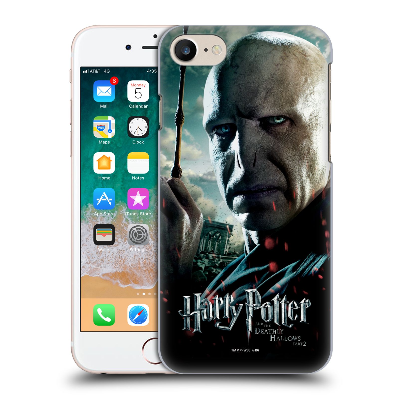 Pouzdro na mobil Apple Iphone 7/8 - HEAD CASE - Lord Voldemort